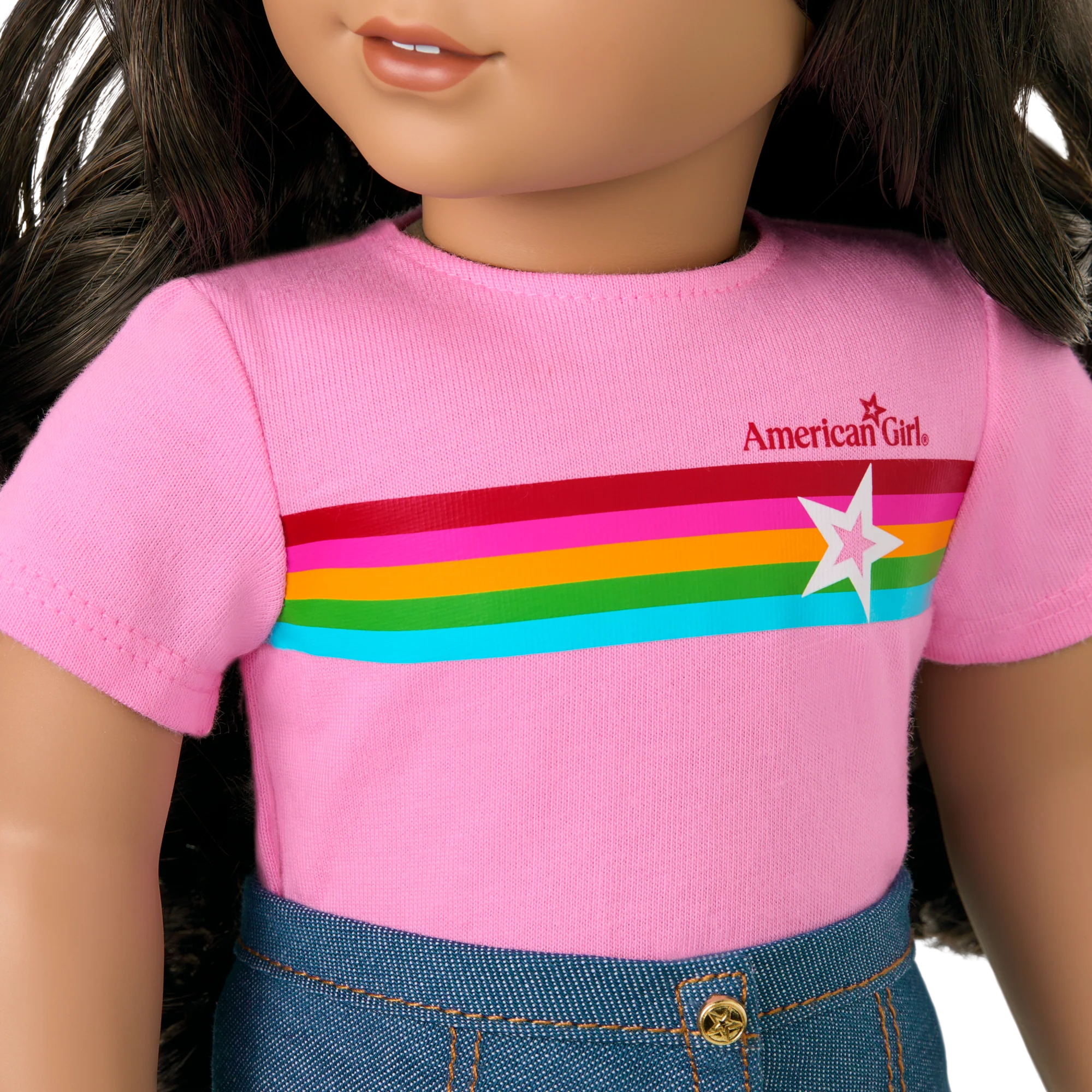 Truly Me™ 18-inch Doll #108 with curly black-brown hair 12 Truly Me™ 18-inch Doll #108 with curly black-brown hair