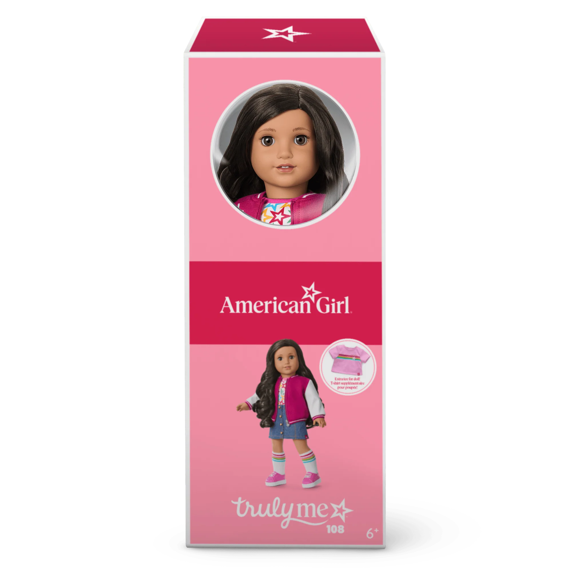 Truly Me™ 18-inch Doll #108 with curly black-brown hair 16 Truly Me™ 18-inch Doll #108 with curly black-brown hair
