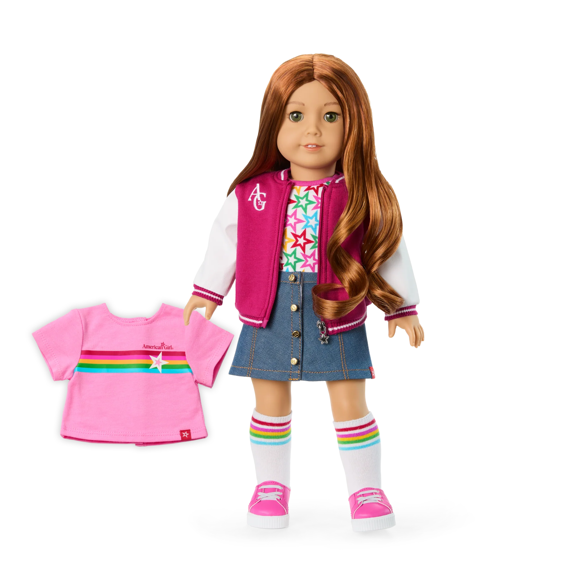 Truly Me™ 18-inch Doll #103 with wavy red hair
