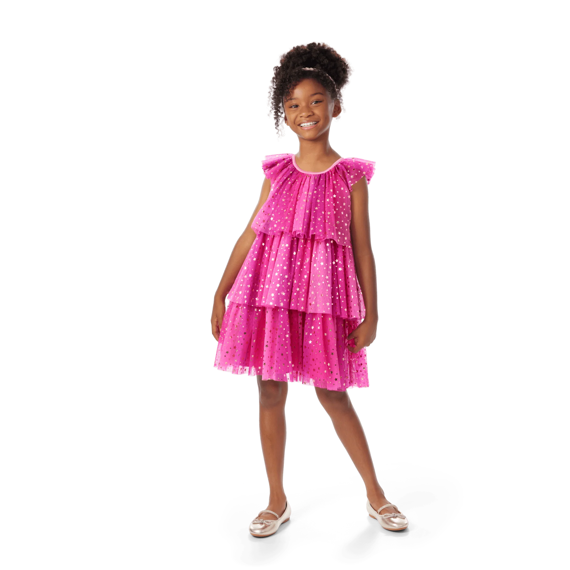 Pink Party-Ready Dress for Girls