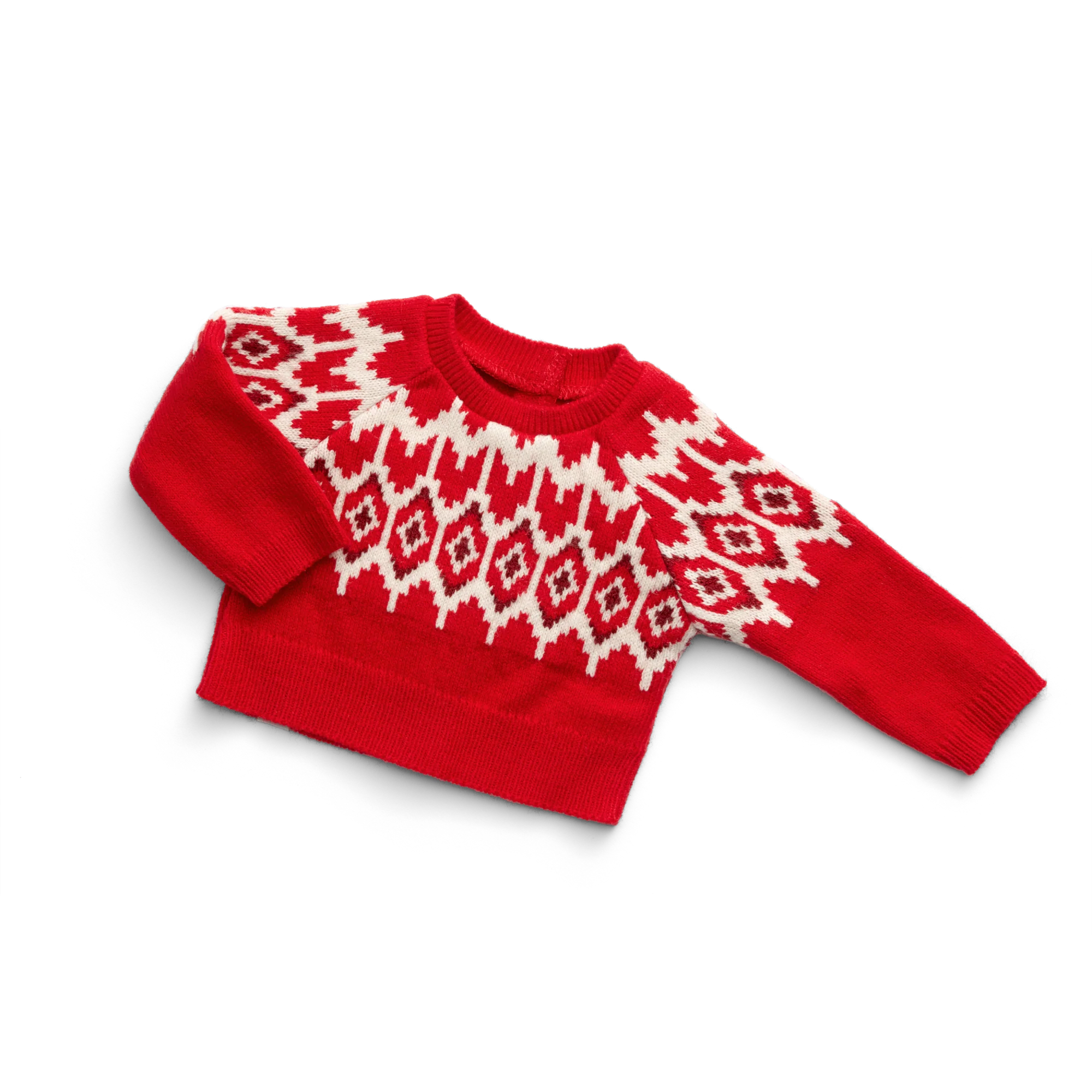 American Girl® x J.Crew Fair Isle Hearts Sweater for 18-inch Dolls