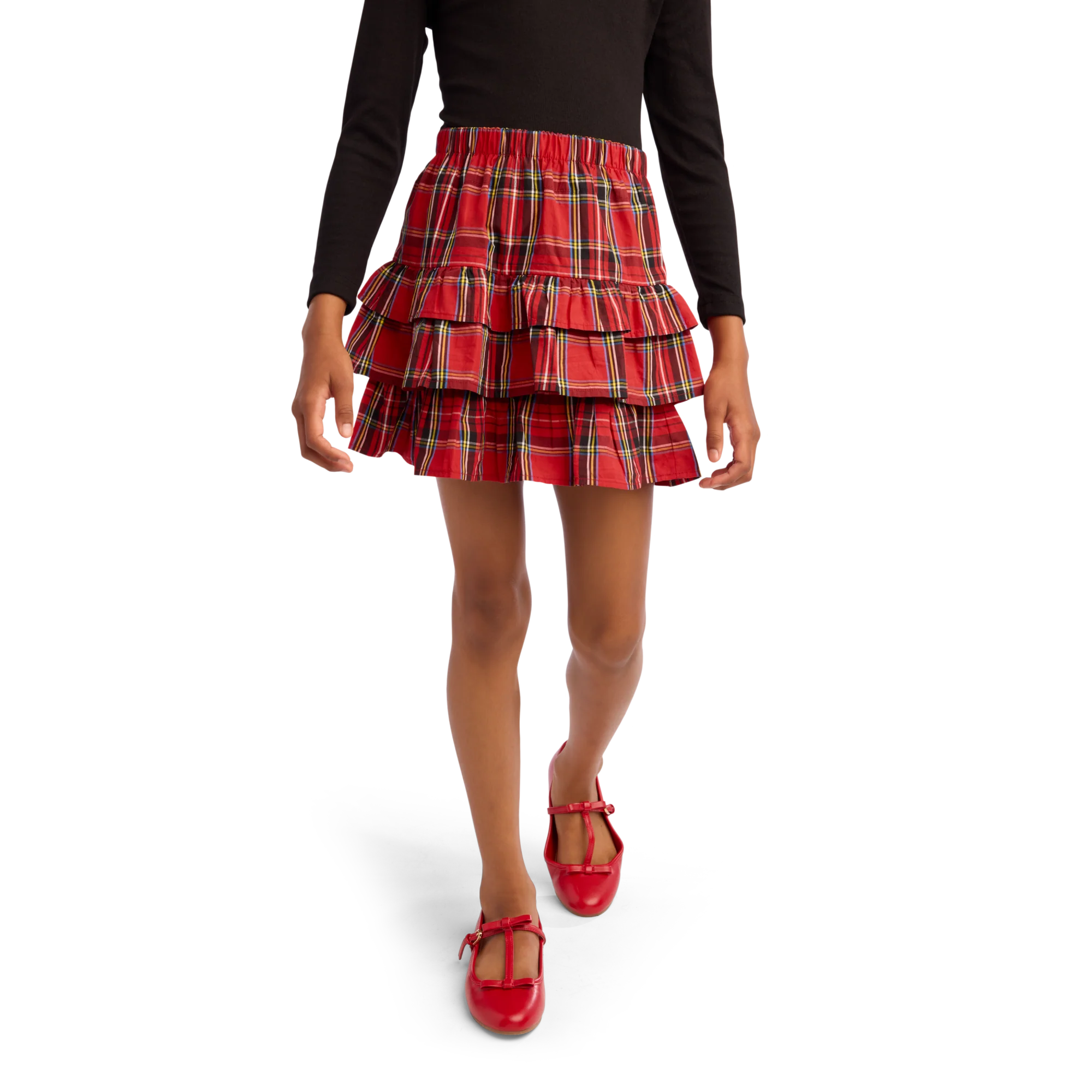 American Girl® x J.Crew Tiered Plaid Skirt for Girls
