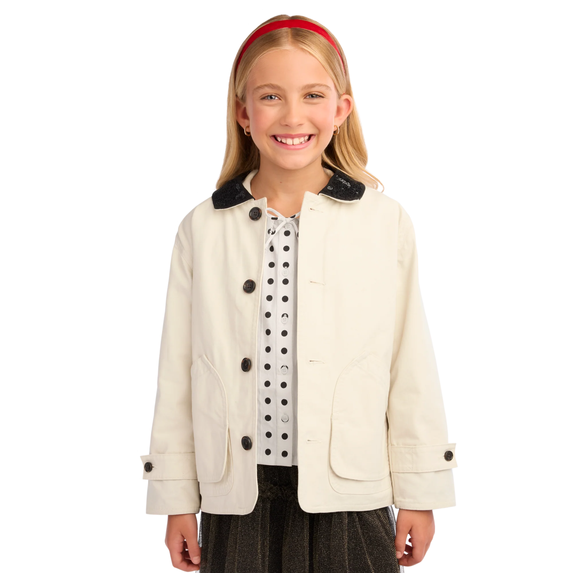 American Girl® x J.Crew Embellished Barn Jacket™ for Girls