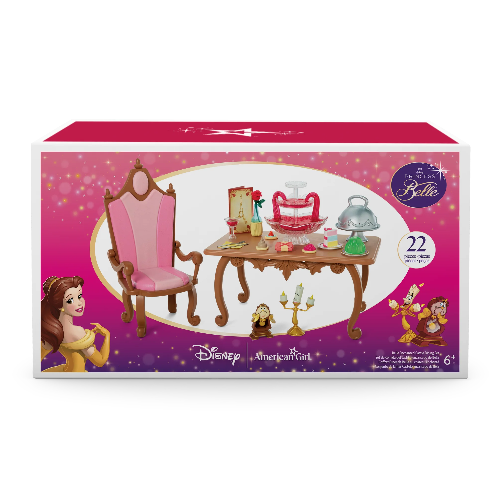 Disney Princess Belle Enchanted Castle Dining Set & Friends for 18-inch Dolls by American Girl® 15 Disney Princess Belle Enchanted Castle Dining Set & Friends for 18-inch Dolls by American Girl®