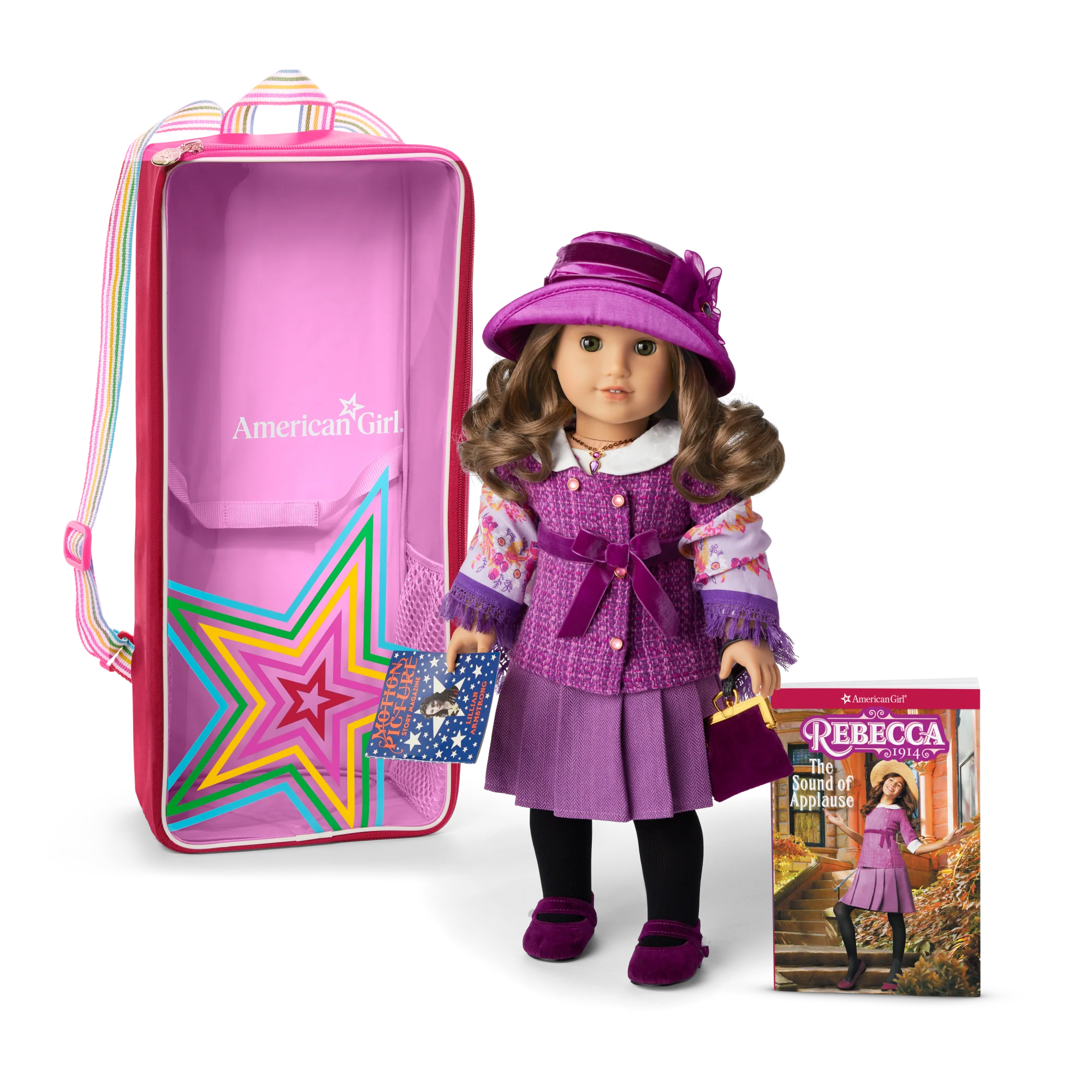 Rebecca™ 18-inch Doll, Book, Accessories & Doll Carrier (Historical Characters) 1 Rebecca™ 18-inch Doll, Book, Accessories & Doll Carrier (Historical Characters)