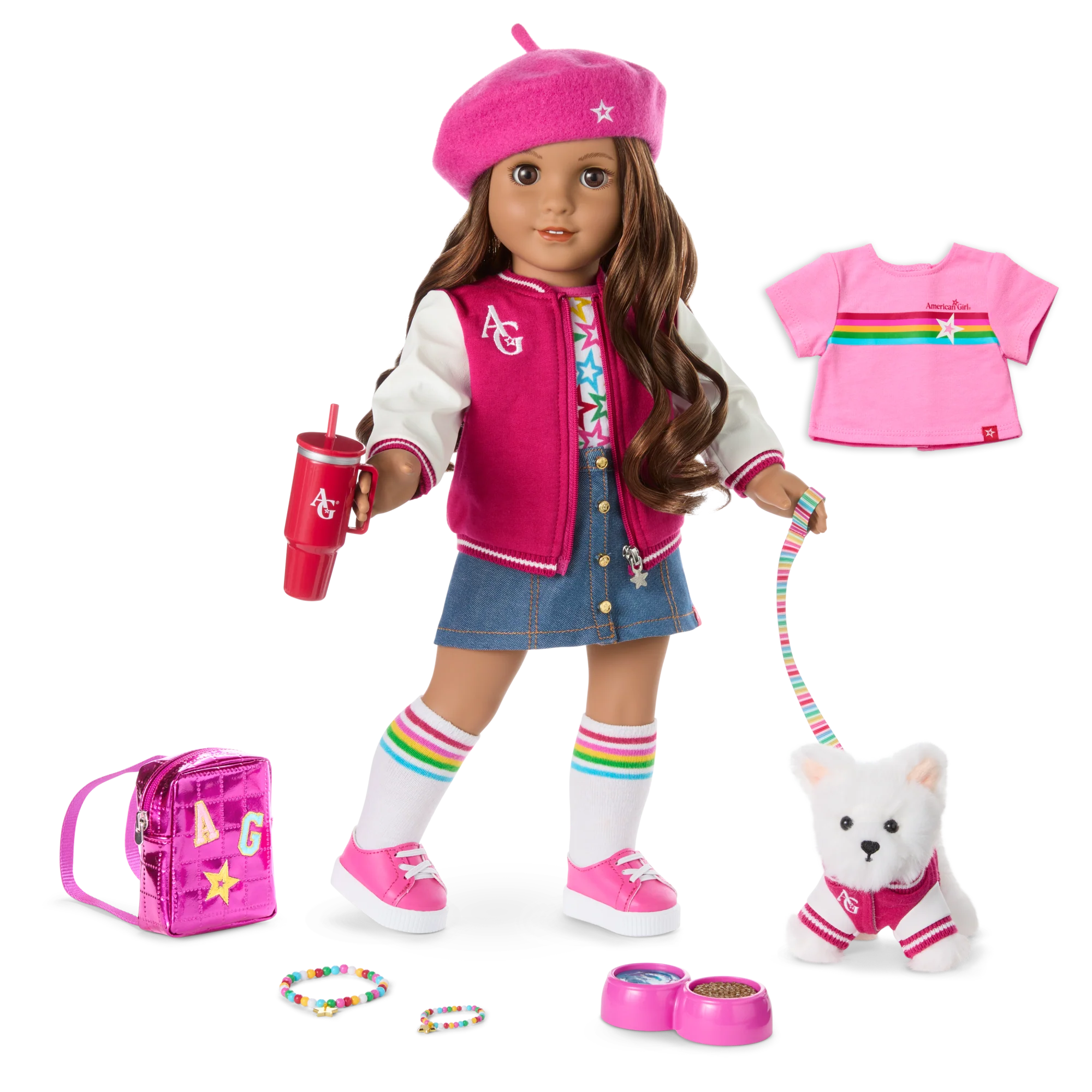 Truly Me™ 18-inch Doll #117, Puppy, Mini Backpack & Accessories AG™ Star Squad Bundle 1 Truly Me™ 18-inch Doll #117, Puppy, Mini Backpack & Accessories AG™ Star Squad Bundle
