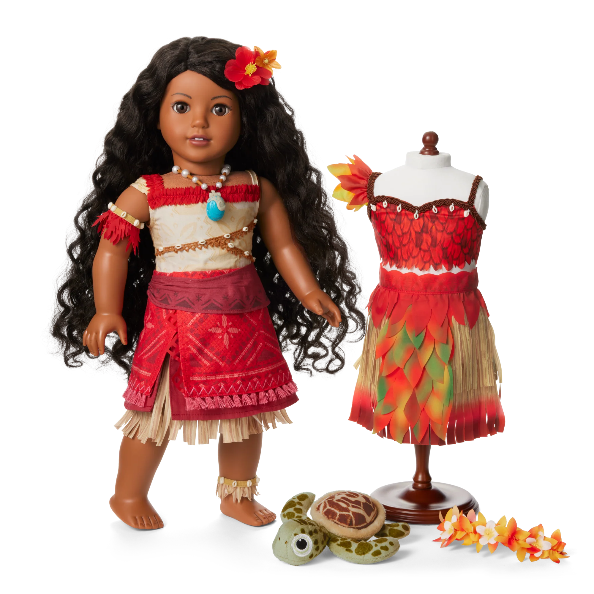 Disney Moana Doll, Wayfinder Outfit & Sea Turtle Plush by American Girl®