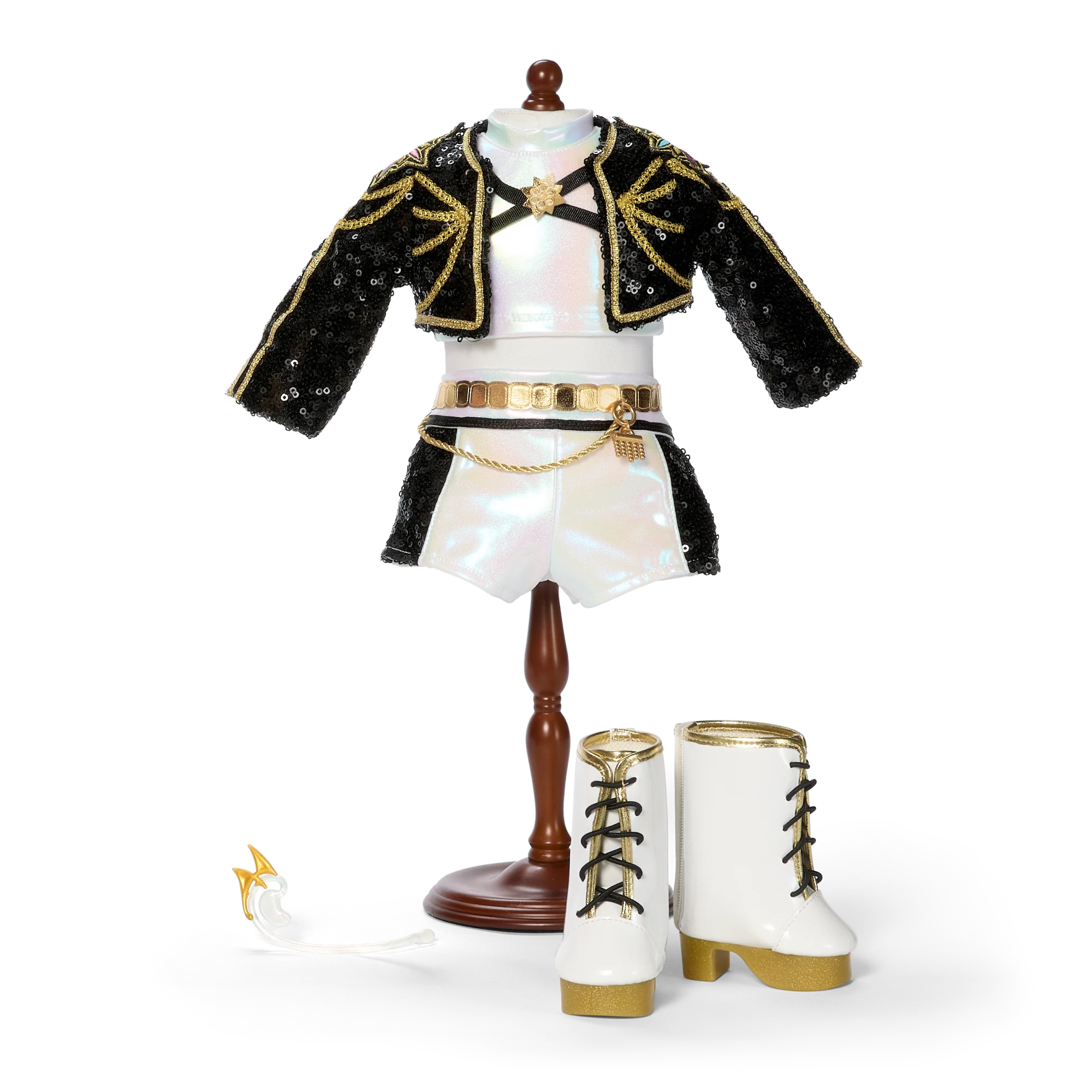 American Girl® x KPop Demon Hunters HUNTR/X Rumi “Golden Tour” Outfit for 18-inch Dolls 3 American Girl® x KPop Demon Hunters HUNTR/X Rumi “Golden Tour” Outfit for 18-inch Dolls