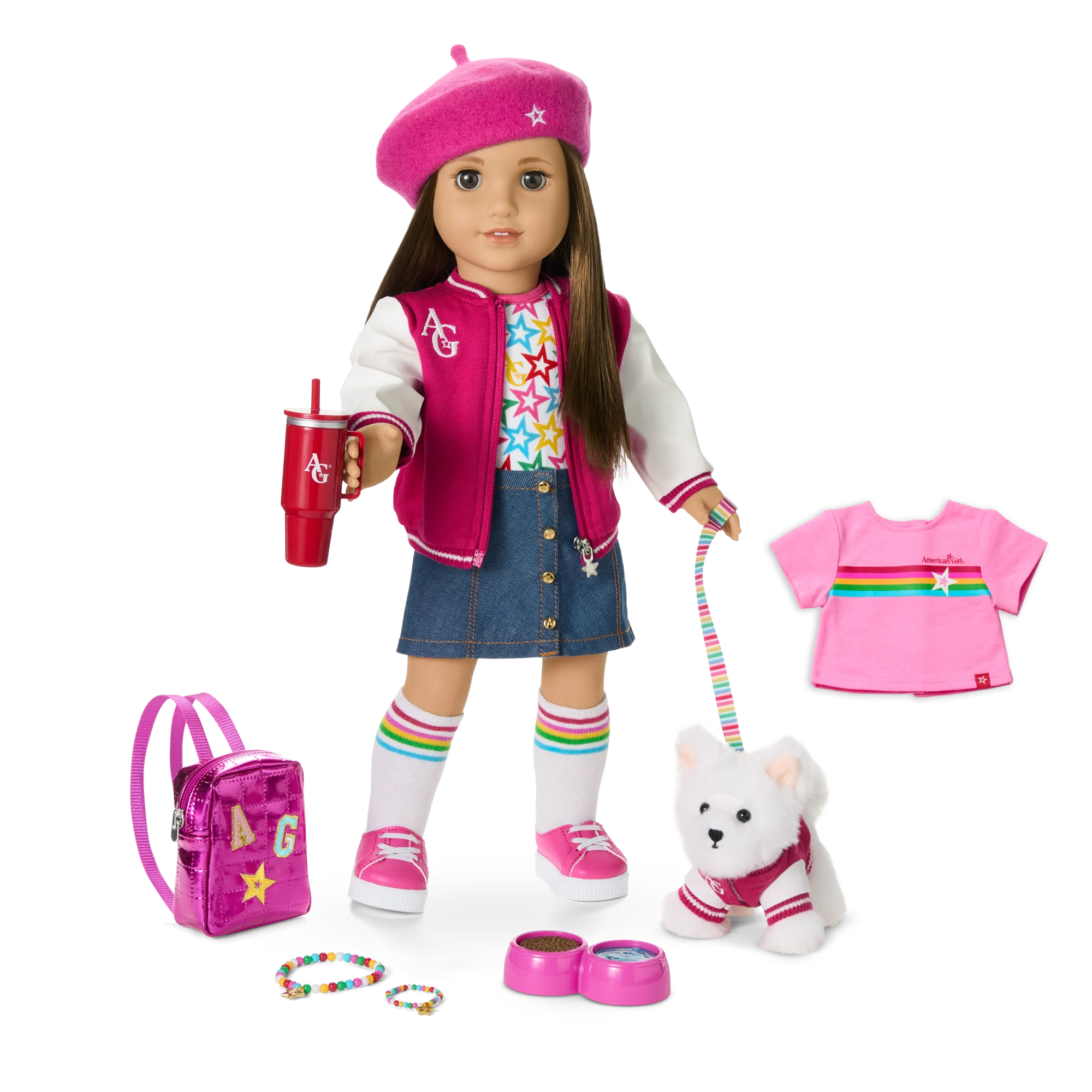 Truly Me™ 18-inch Doll #107, Puppy, Mini Backpack & Accessories AG™ Star Squad Bundle 1 Truly Me™ 18-inch Doll #107, Puppy, Mini Backpack & Accessories AG™ Star Squad Bundle