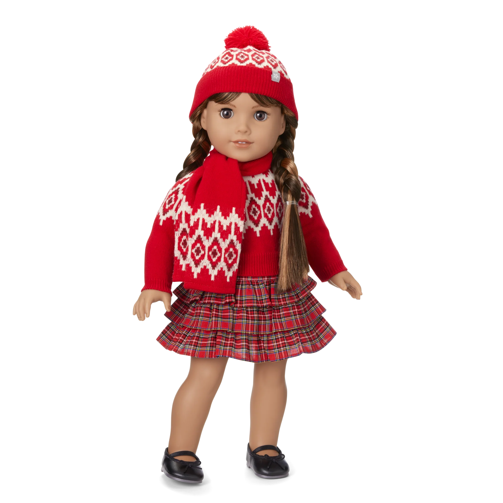 American Girl® x J.Crew Fair Isle Hearts Sweater & Plaid Skirt Bundle for 18-inch Dolls 1 American Girl® x J.Crew Fair Isle Hearts Sweater & Plaid Skirt Bundle for 18-inch Dolls