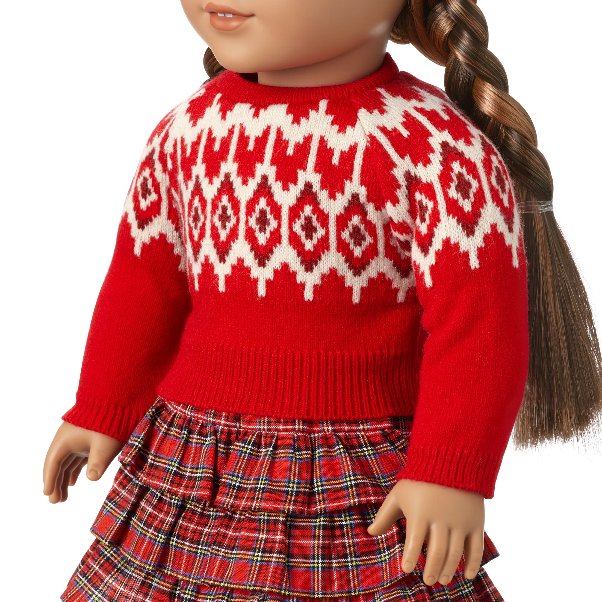 American Girl® x J.Crew Fair Isle Hearts Sweater & Plaid Skirt Bundle for 18-inch Dolls 5 American Girl® x J.Crew Fair Isle Hearts Sweater & Plaid Skirt Bundle for 18-inch Dolls