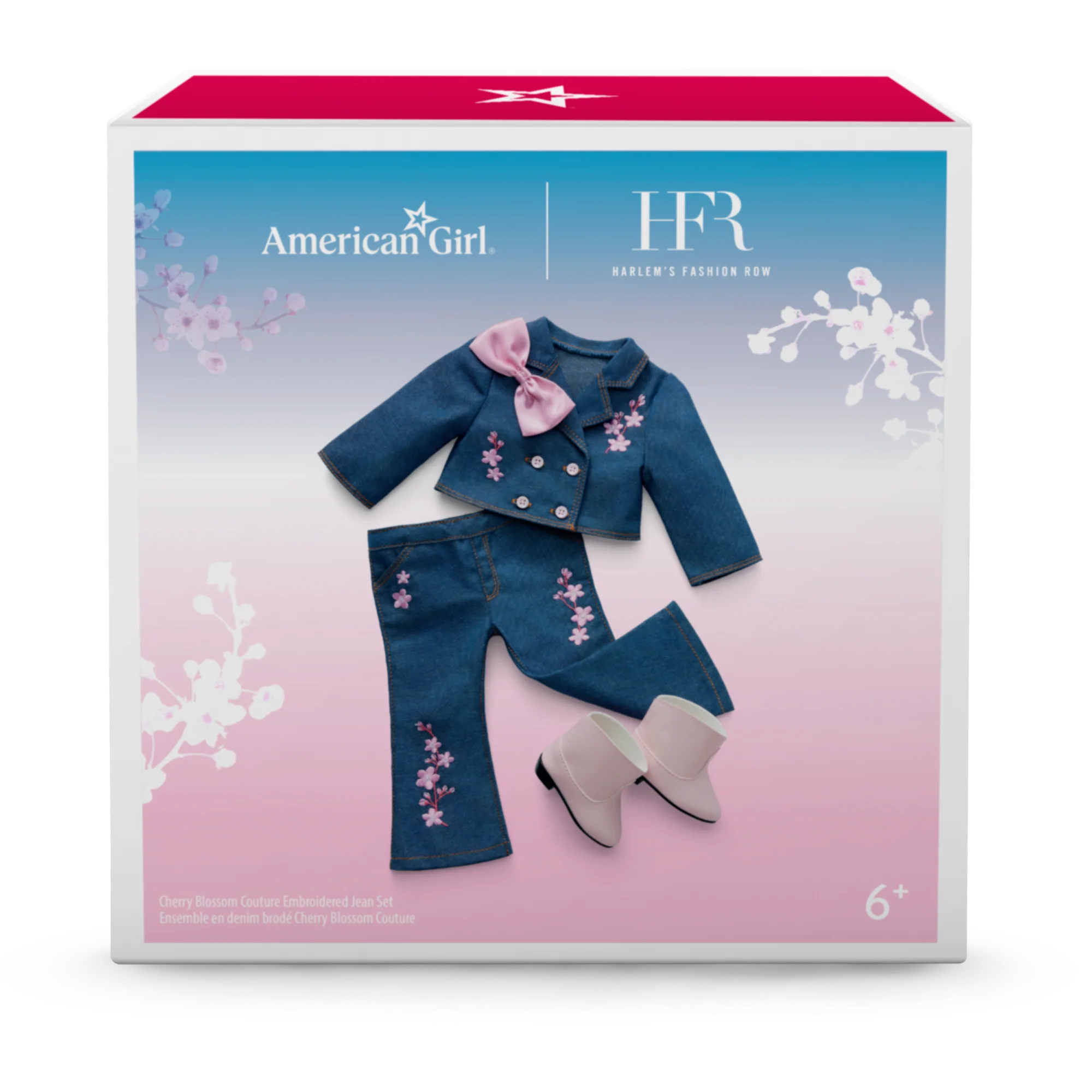 AG™ x Harlem’s Fashion Row Cherry Blossom Couture Embroidered Jean Set for 18-inch Dolls 7 AG™ x Harlem’s Fashion Row Cherry Blossom Couture Embroidered Jean Set for 18-inch Dolls