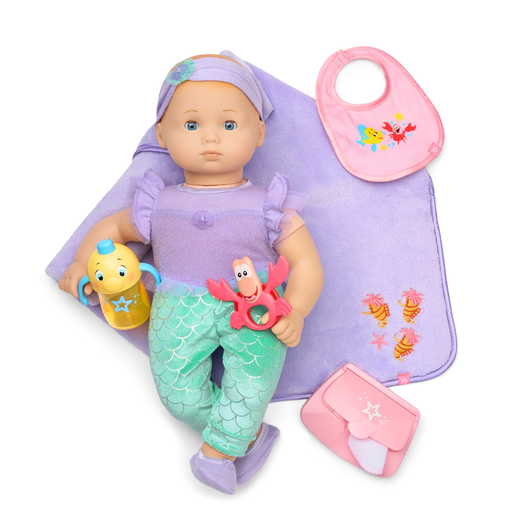Disney Princess Ariel Cuddle & Care Set with Bitty Baby® Doll by American Girl® 3 Disney Princess Ariel Cuddle & Care Set with Bitty Baby® Doll by American Girl®