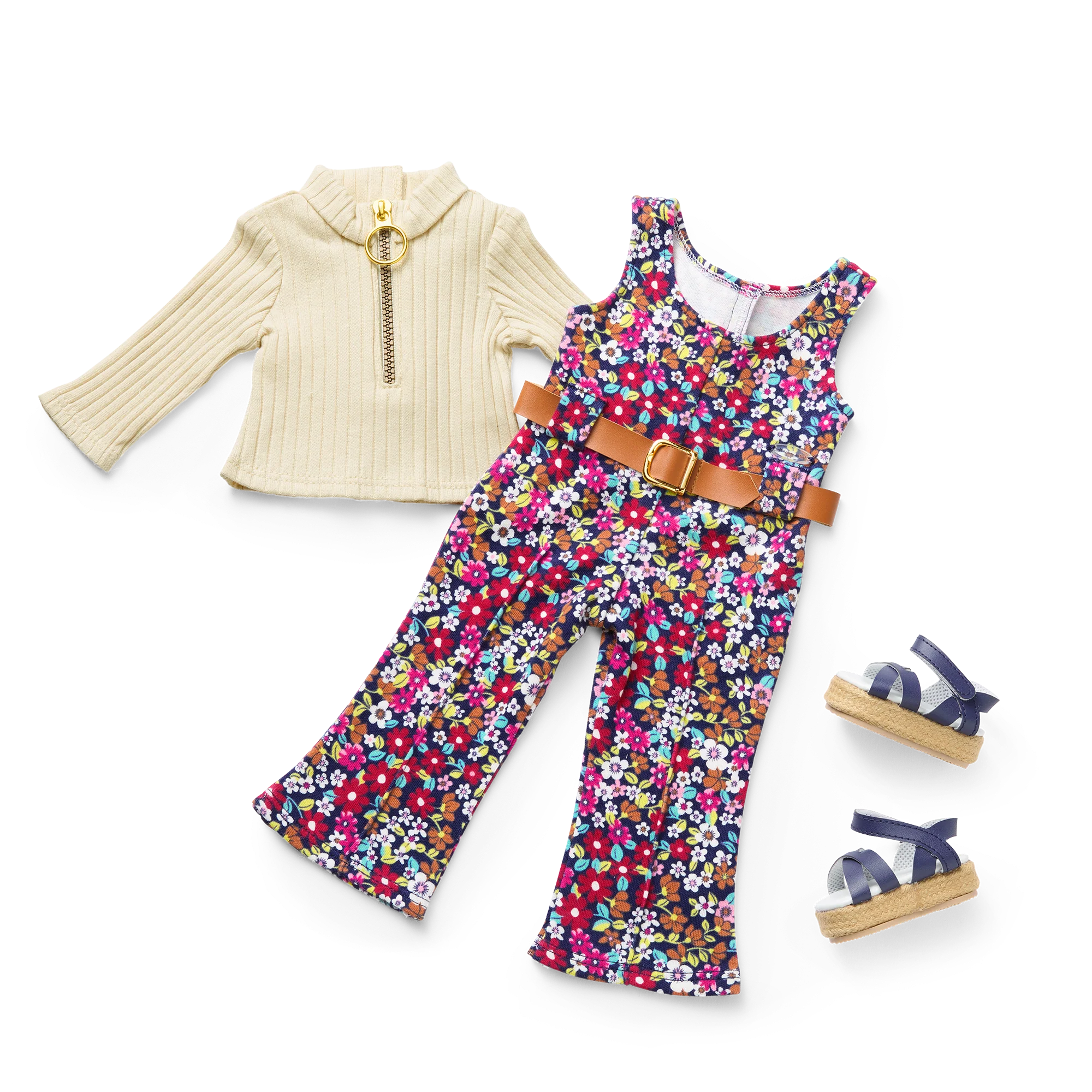 Julie’s™ Floral Jumpsuit for 18-inch Dolls (Historical Characters) 1 Julie’s™ Floral Jumpsuit for 18-inch Dolls (Historical Characters)