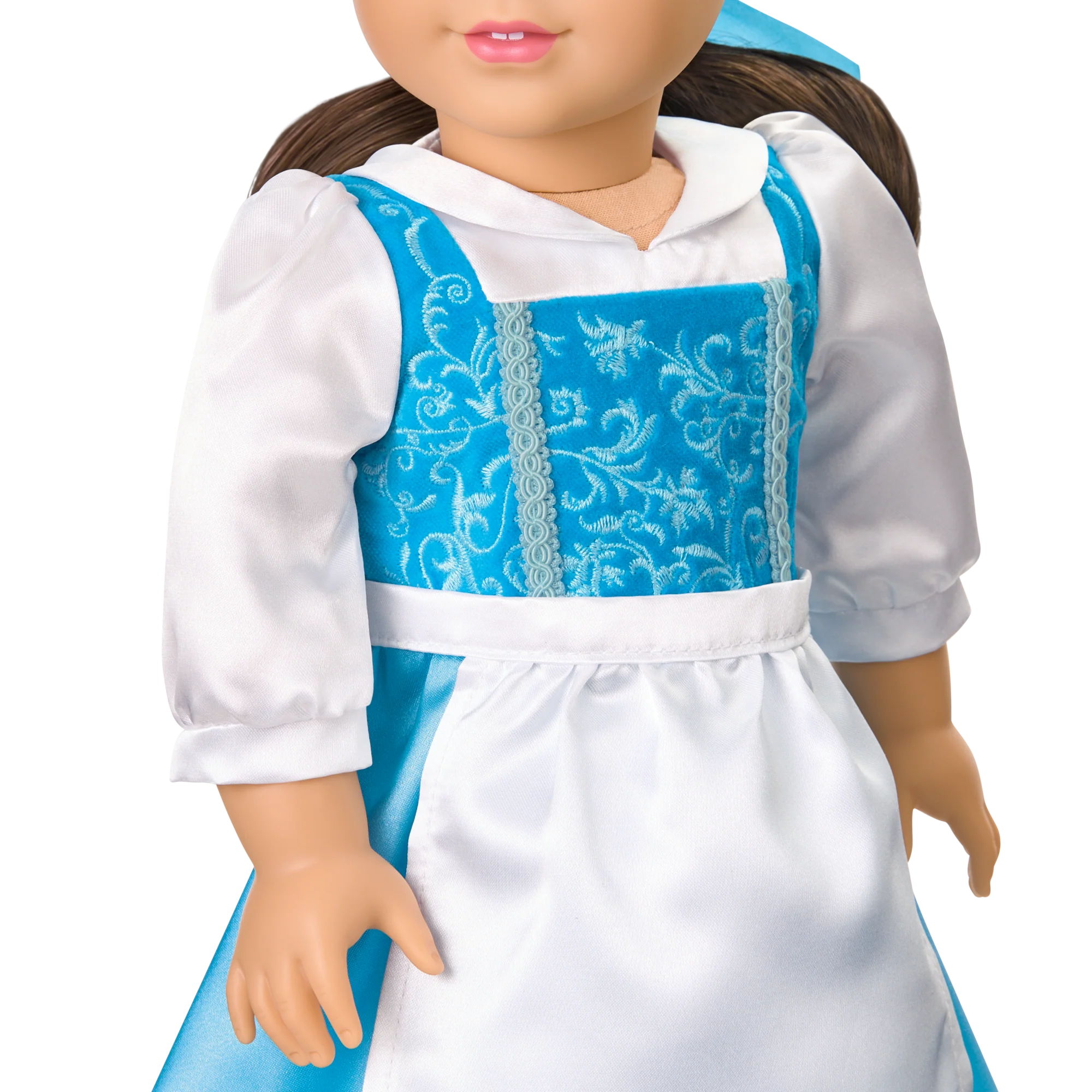 American Girl® Disney Princess Belle Blue Dress, Mrs. Potts, Chip & Accessories for 18-inch Dolls 5 American Girl® Disney Princess Belle Blue Dress, Mrs. Potts, Chip & Accessories for 18-inch Dolls