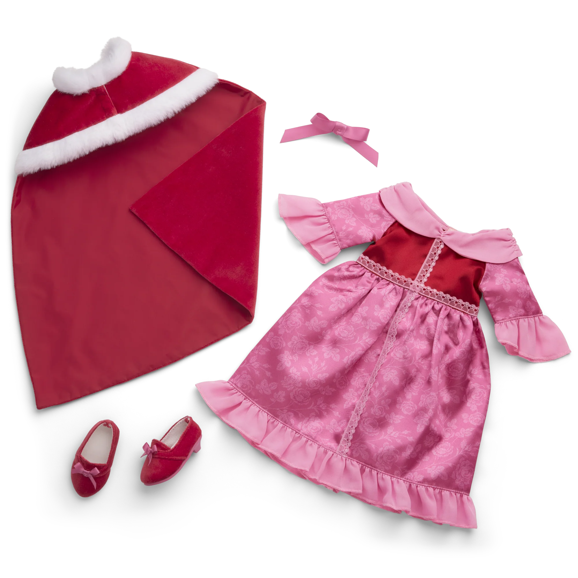 Disney Princess Belle Winter Dress & Cape Outfit for 18-inch Dolls by American Girl® 1 Disney Princess Belle Winter Dress & Cape Outfit for 18-inch Dolls by American Girl®