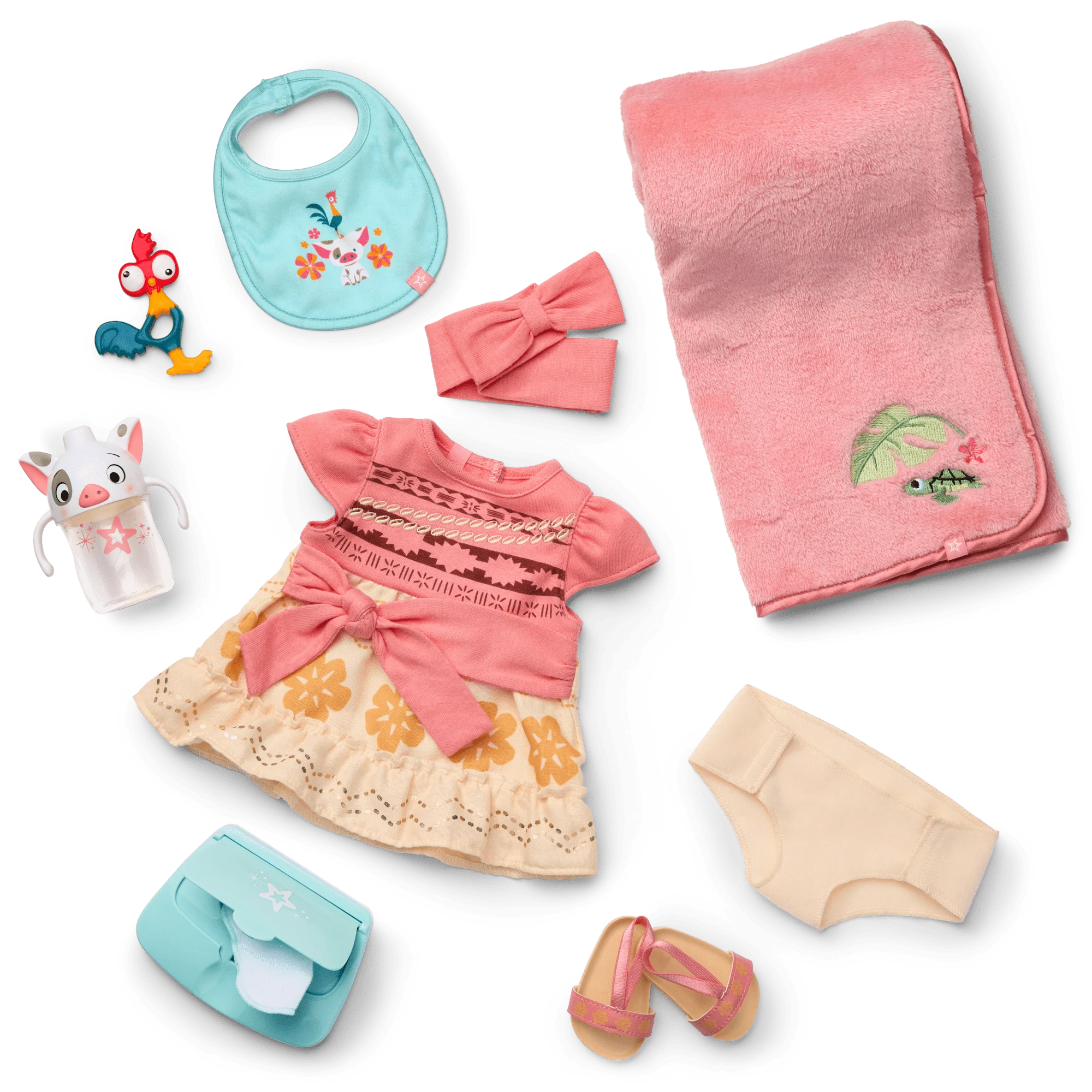 Disney Princess Moana Cuddle & Care Set with Bitty Baby® Doll by American Girl® 2 Disney Princess Moana Cuddle & Care Set with Bitty Baby® Doll by American Girl®
