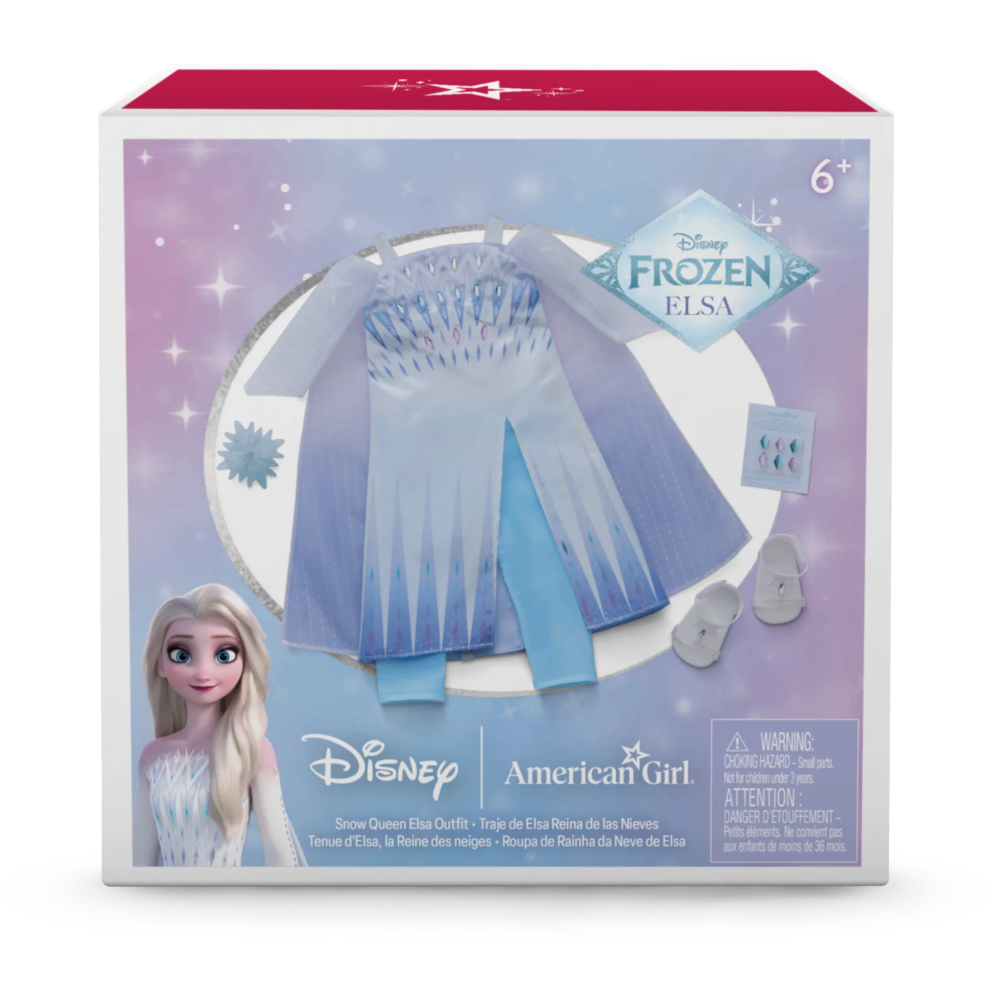 Disney Frozen Snow Queen Elsa Outfit & Accessories for 18-inch Dolls by American Girl® 12 Disney Frozen Snow Queen Elsa Outfit & Accessories for 18-inch Dolls by American Girl®
