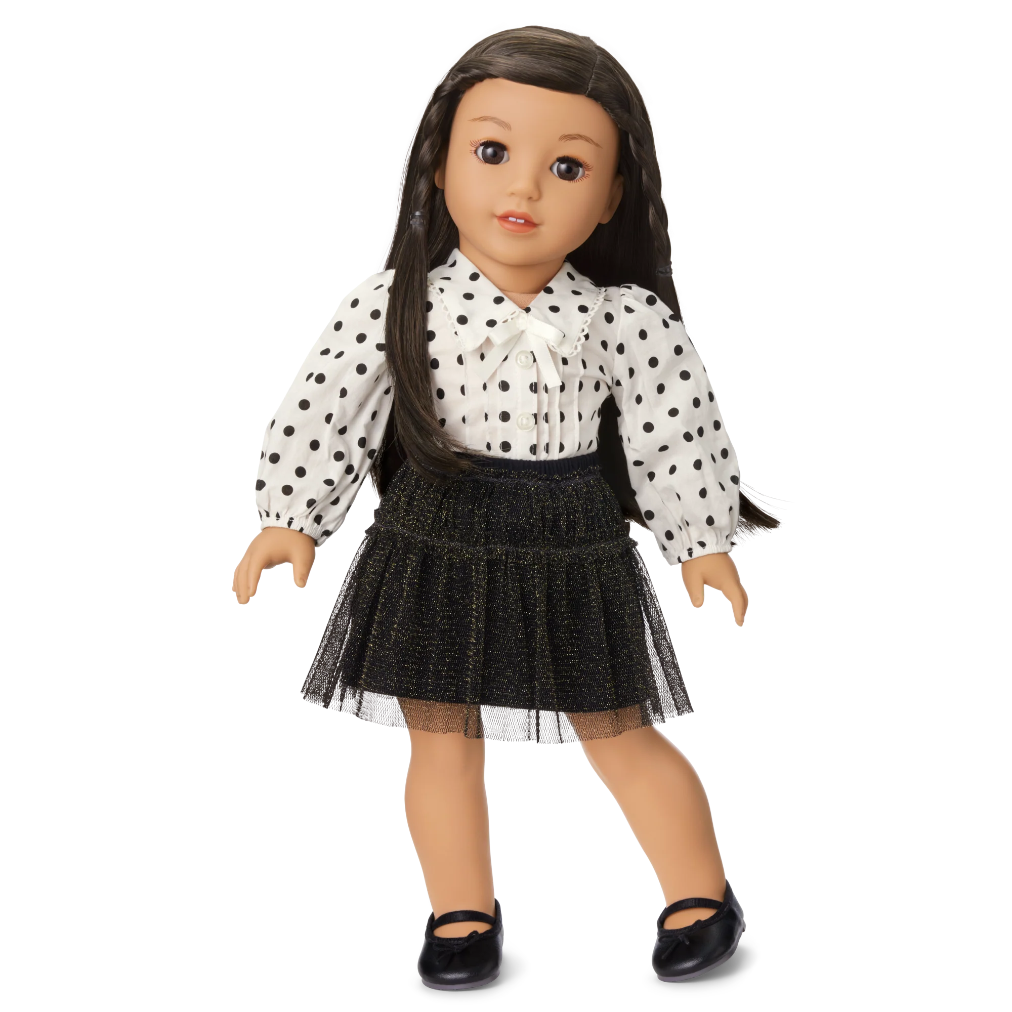 American Girl® x J.Crew Puff-Sleeve Polka-Dot Top & Tulle Skirt Bundle for 18-inch Dolls
