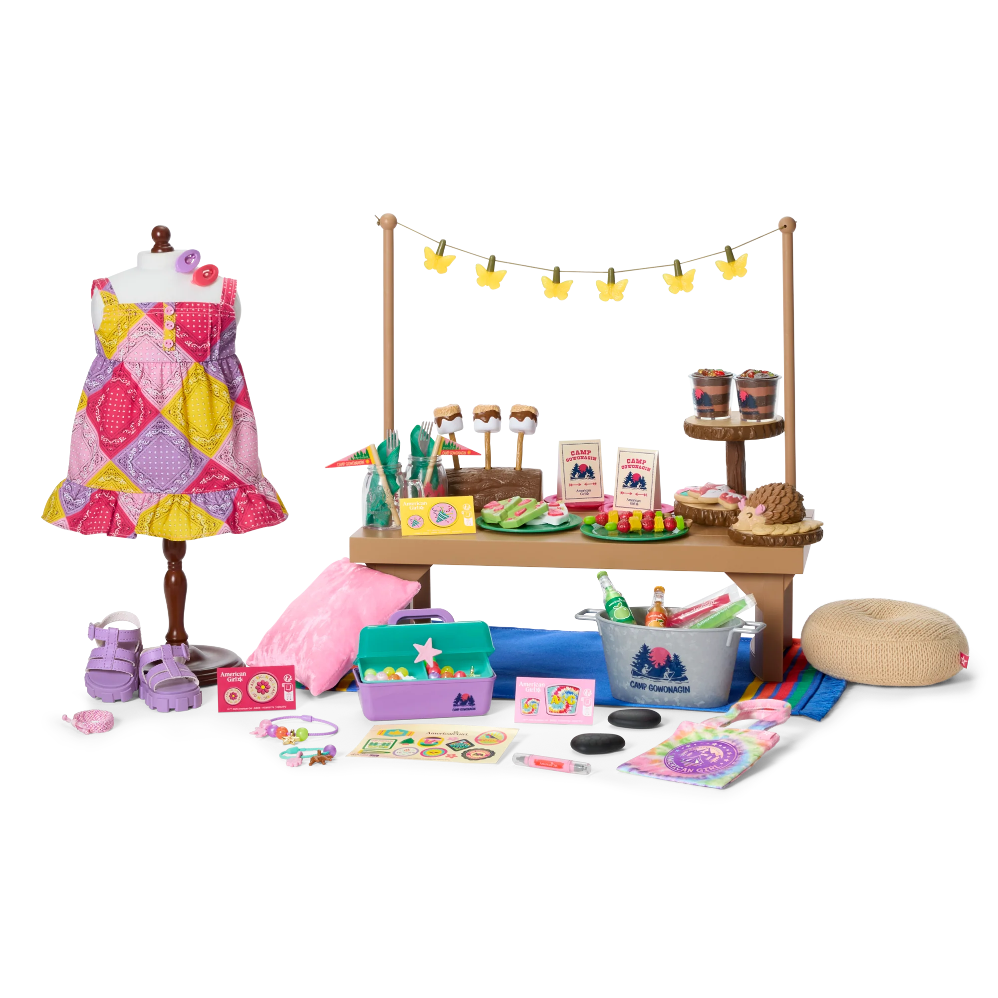 Daisy Davenport’s™ Camp Table, Outfit & Crafts Bundle for 18-inch Dolls (Girl of the Year™ 2027)