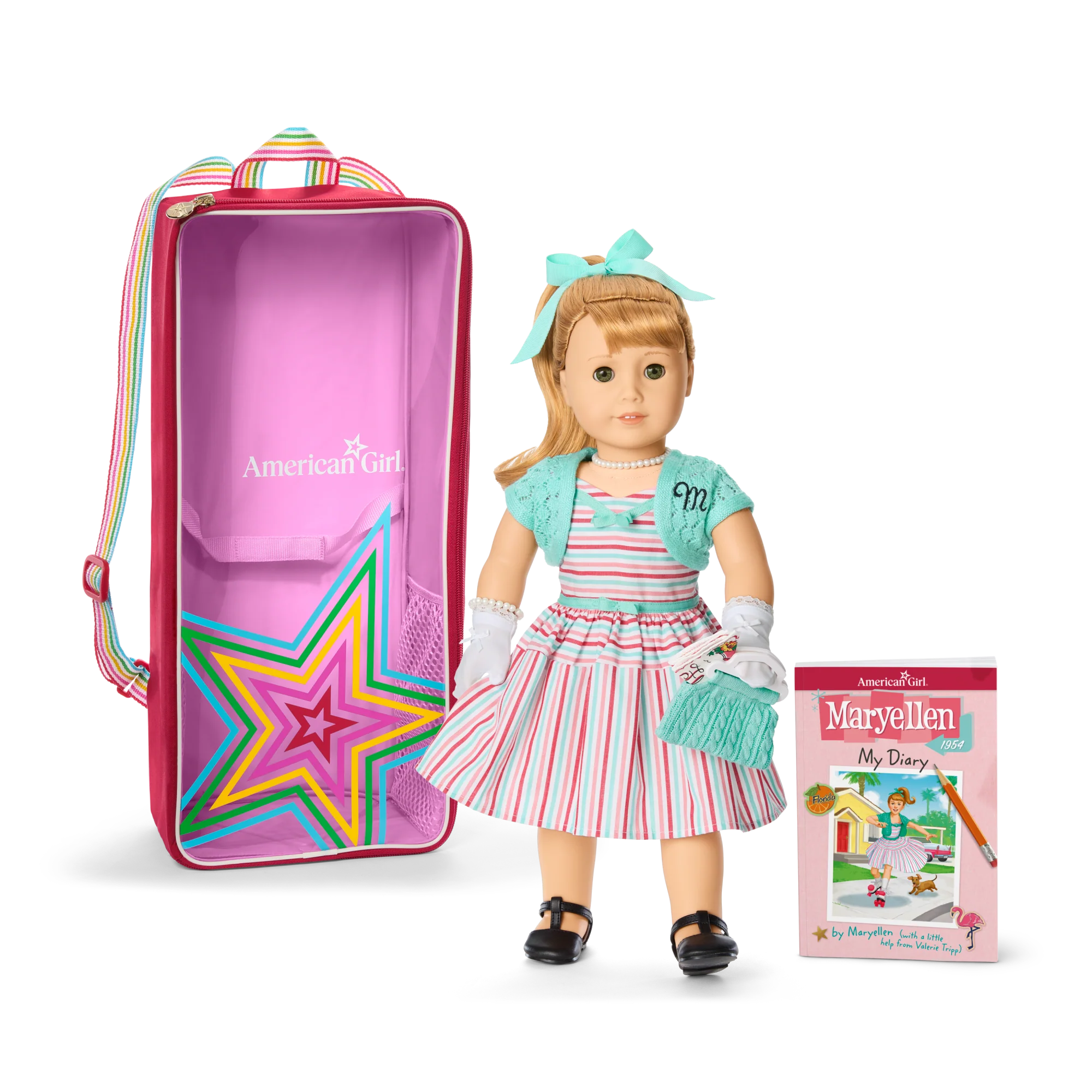 Maryellen™ 18-inch Doll, Book, Accessories & Doll Carrier (Historical Characters) 1 Maryellen™ 18-inch Doll, Book, Accessories & Doll Carrier (Historical Characters)