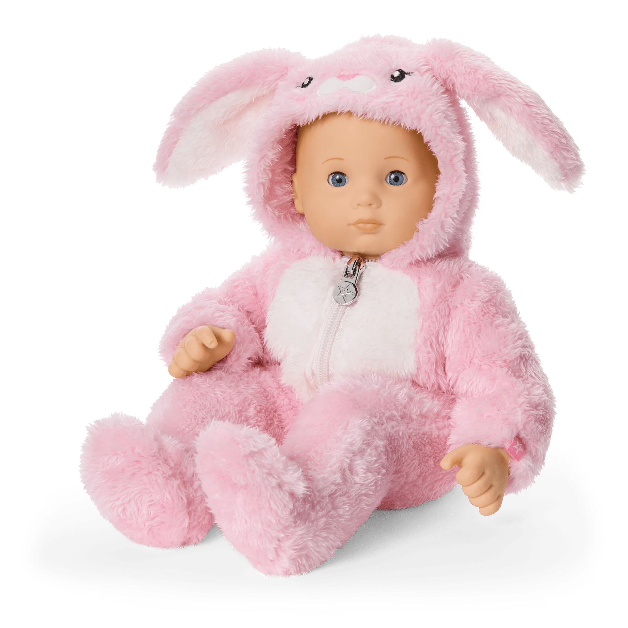 Playful Pink Bunny One-Piece Outfit for Bitty Baby® Dolls 2 Playful Pink Bunny One-Piece Outfit for Bitty Baby® Dolls