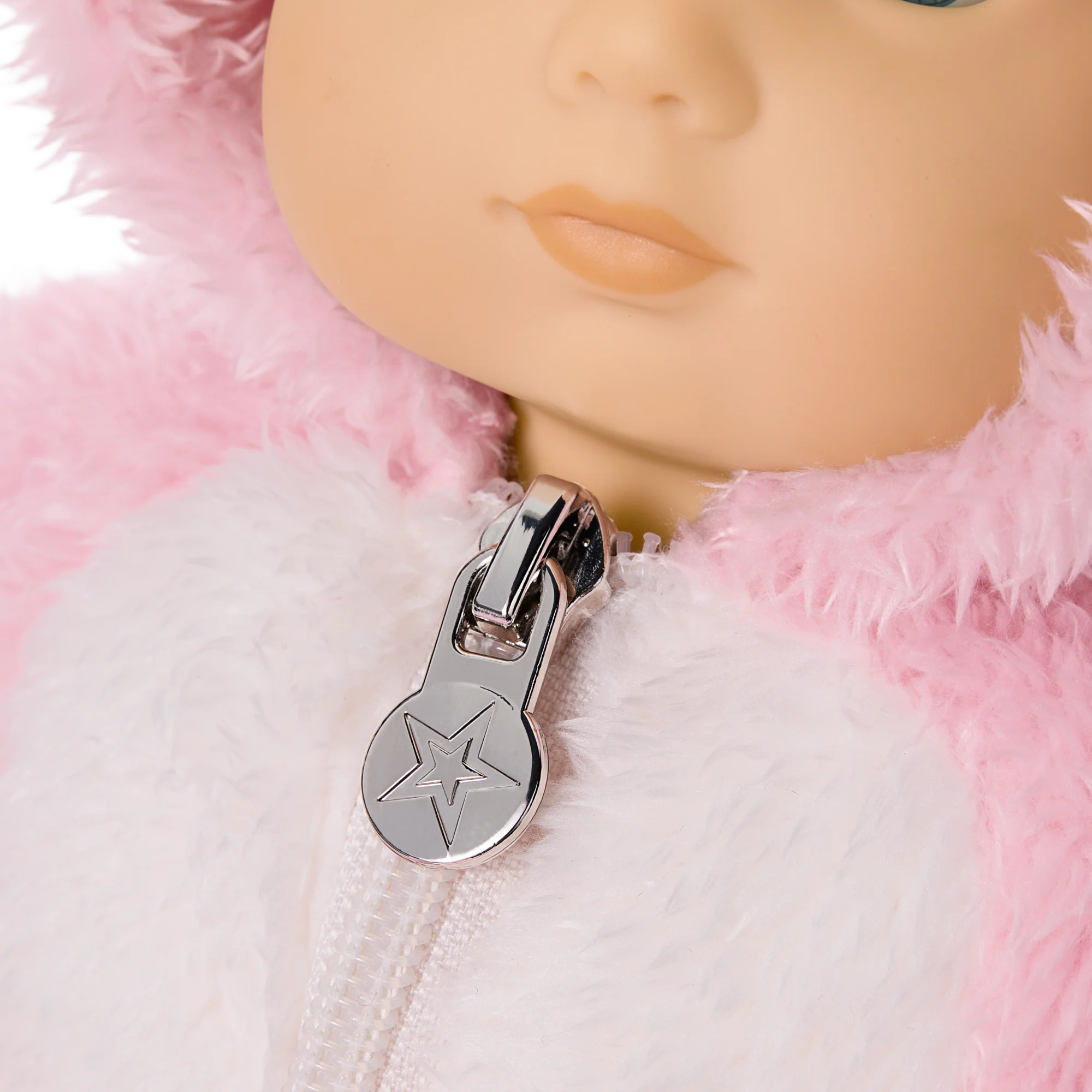 Playful Pink Bunny One-Piece Outfit for Bitty Baby® Dolls 6 Playful Pink Bunny One-Piece Outfit for Bitty Baby® Dolls