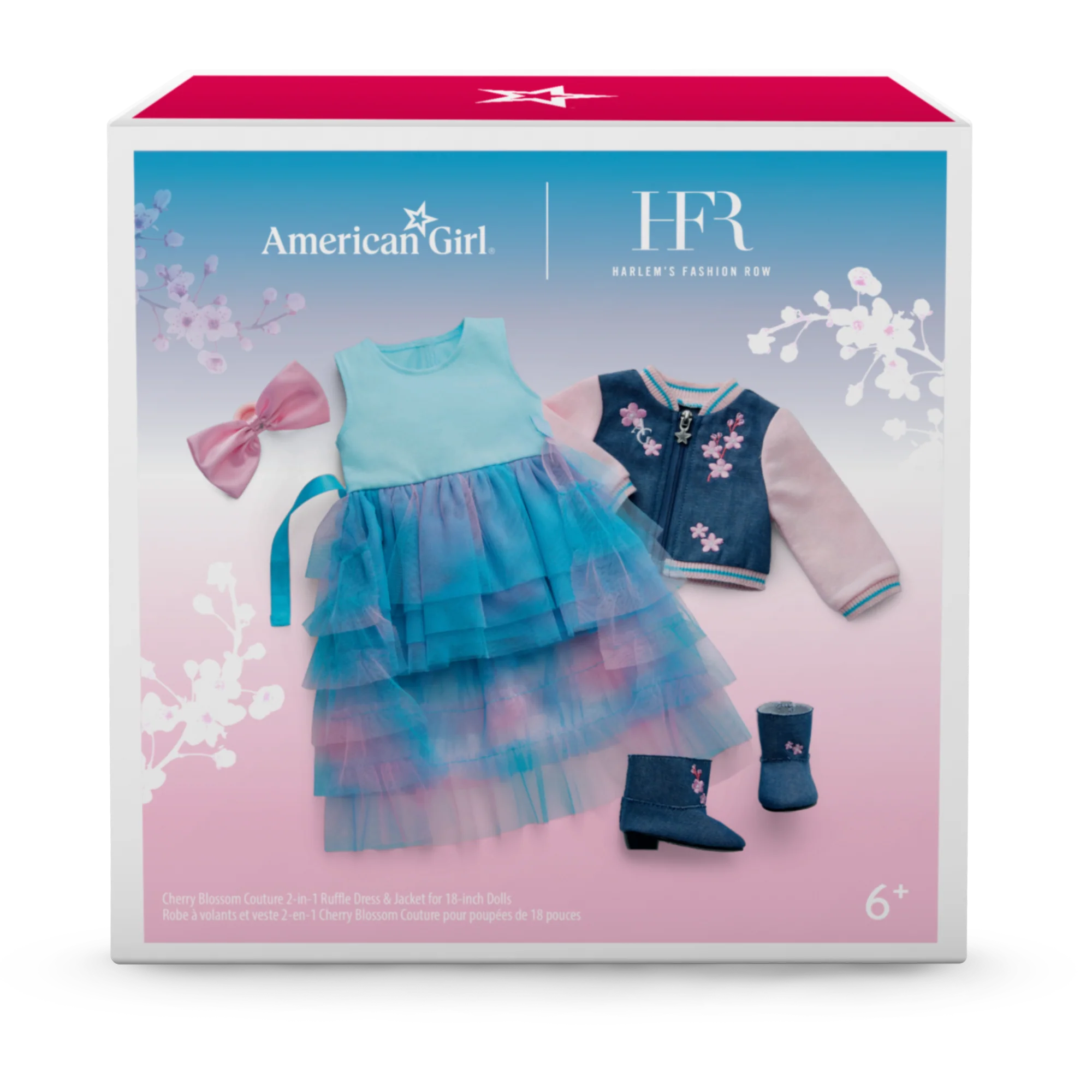 AG™ x Harlem’s Fashion Row Cherry Blossom Couture 2-in-1 Ruffle Dress & Jacket for 18-inch Dolls 8 AG™ x Harlem’s Fashion Row Cherry Blossom Couture 2-in-1 Ruffle Dress & Jacket for 18-inch Dolls