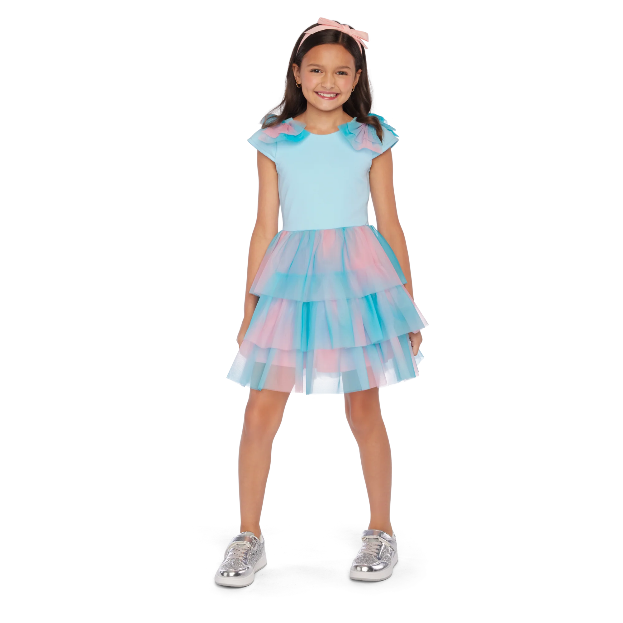 AG™ x Harlem’s Fashion Row Cherry Blossom Couture Ruffle Dress for Girls