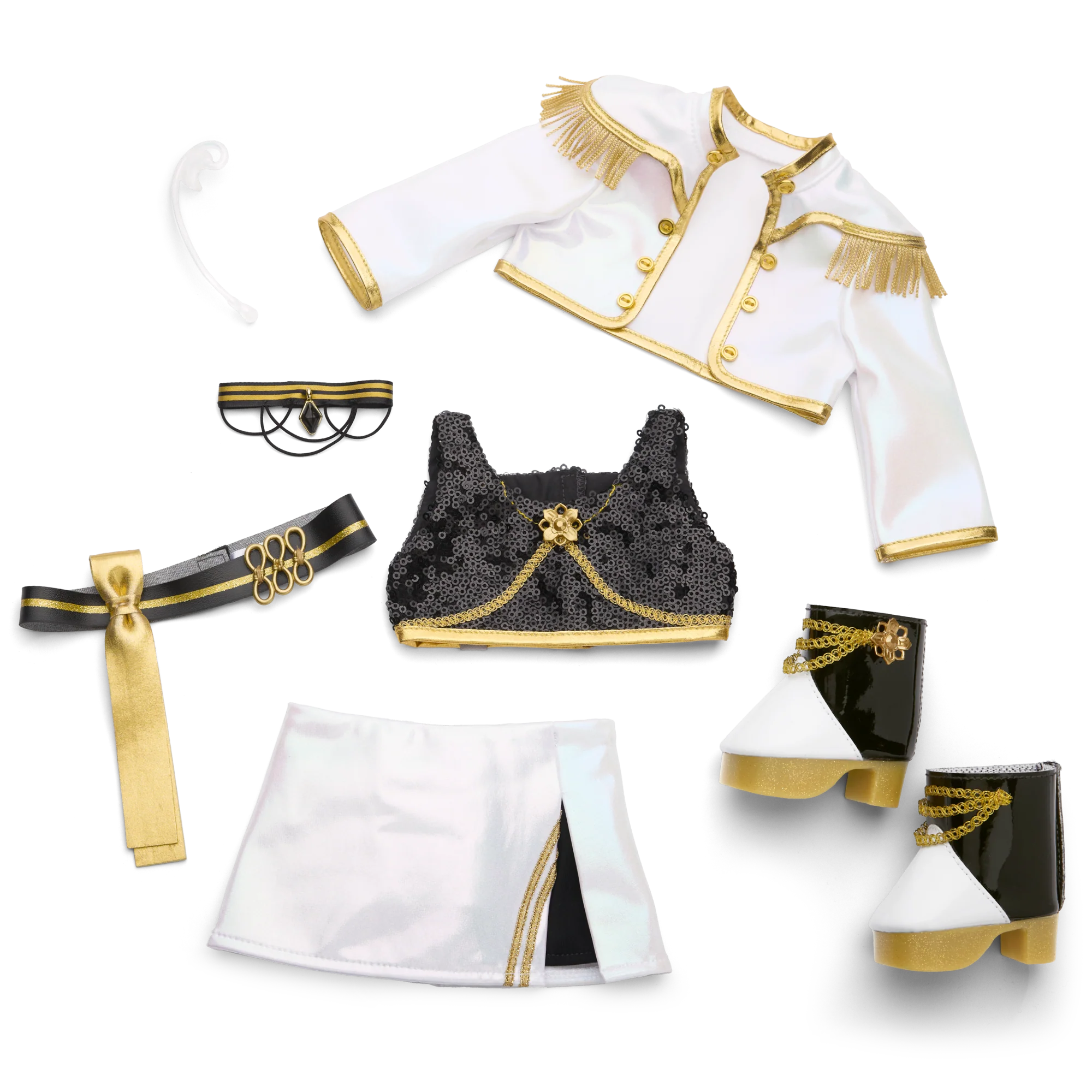 American Girl® x KPop Demon Hunters HUNTR/X Mira “Golden Tour” Outfit for 18-inch Dolls