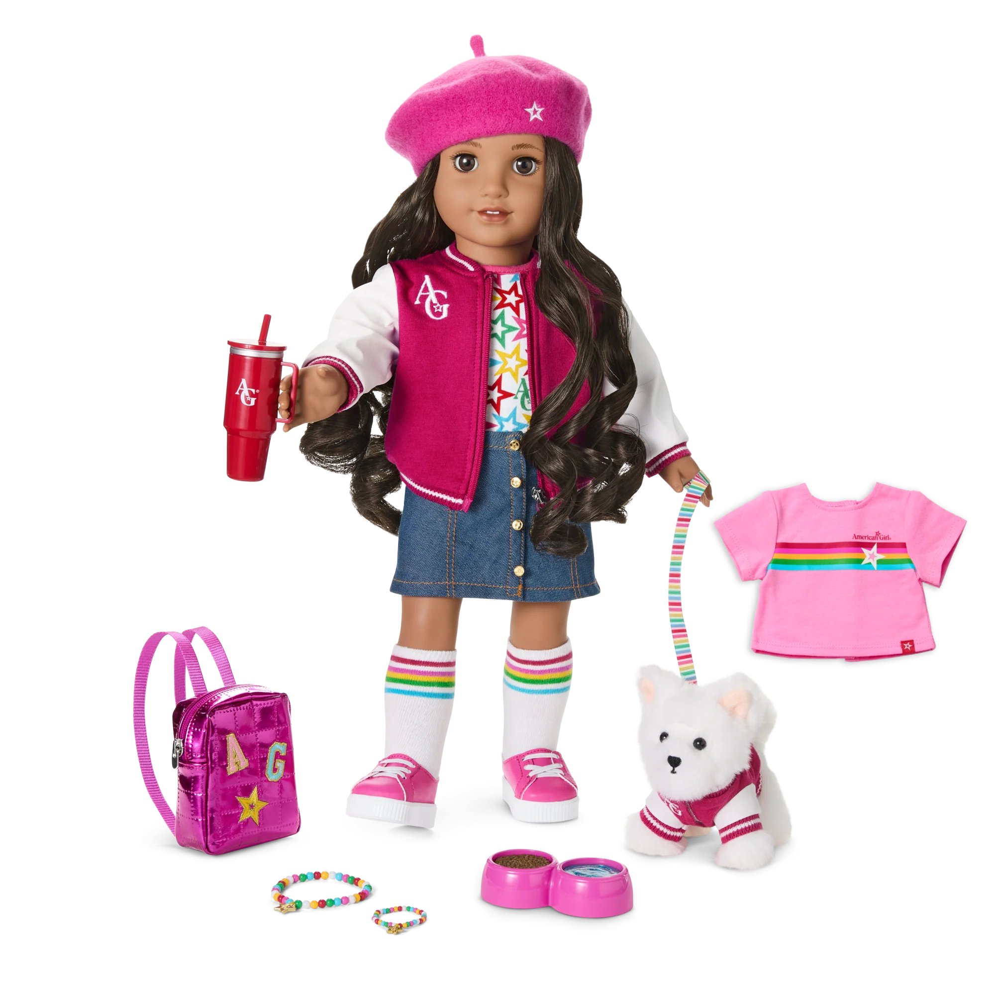 Truly Me™ 18-inch Doll #108, Puppy, Mini Backpack & Accessories AG™ Star Squad Bundle 1 Truly Me™ 18-inch Doll #108, Puppy, Mini Backpack & Accessories AG™ Star Squad Bundle