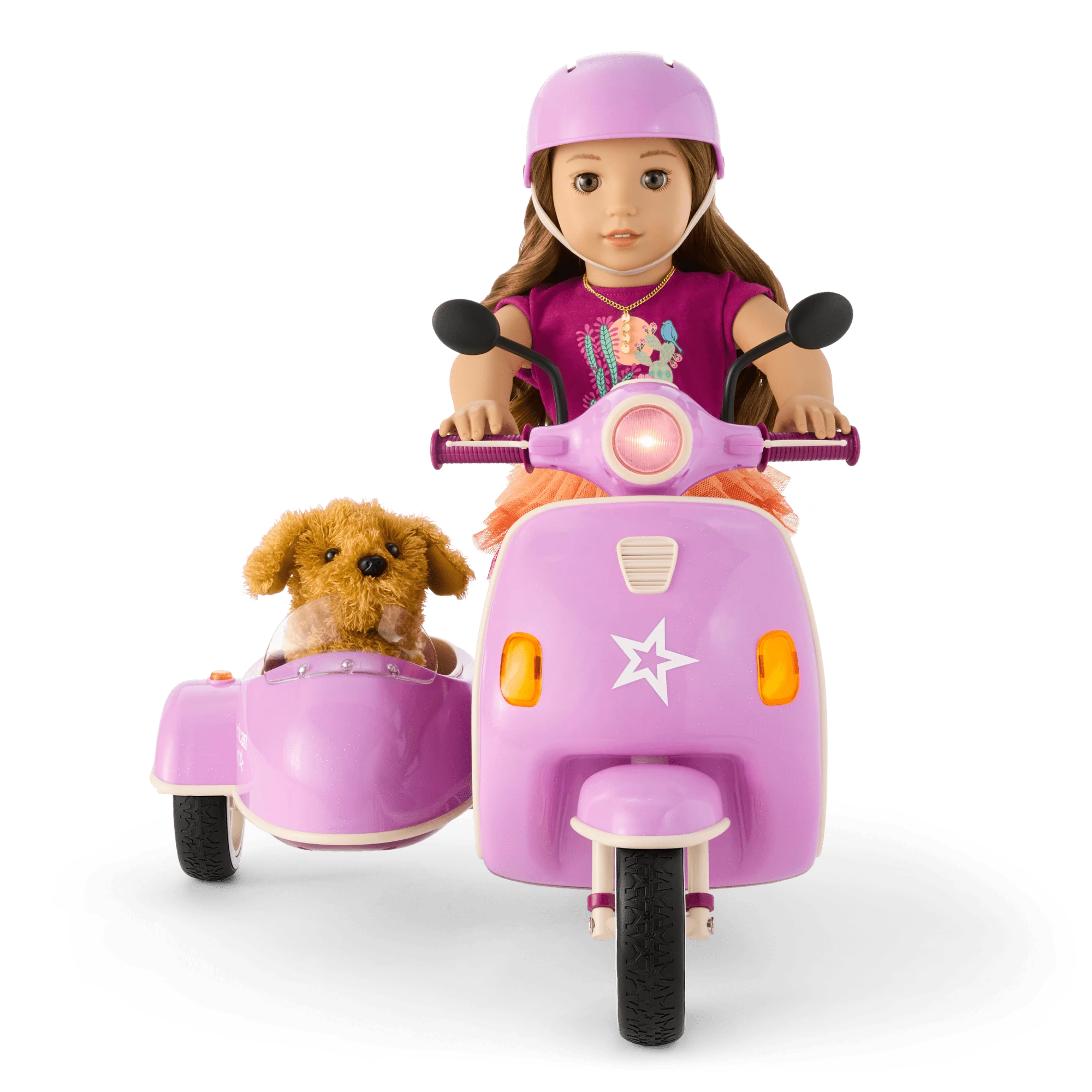 Hit the Road Scooter & Sidecar for 18-inch Dolls 2 Hit the Road Scooter & Sidecar for 18-inch Dolls