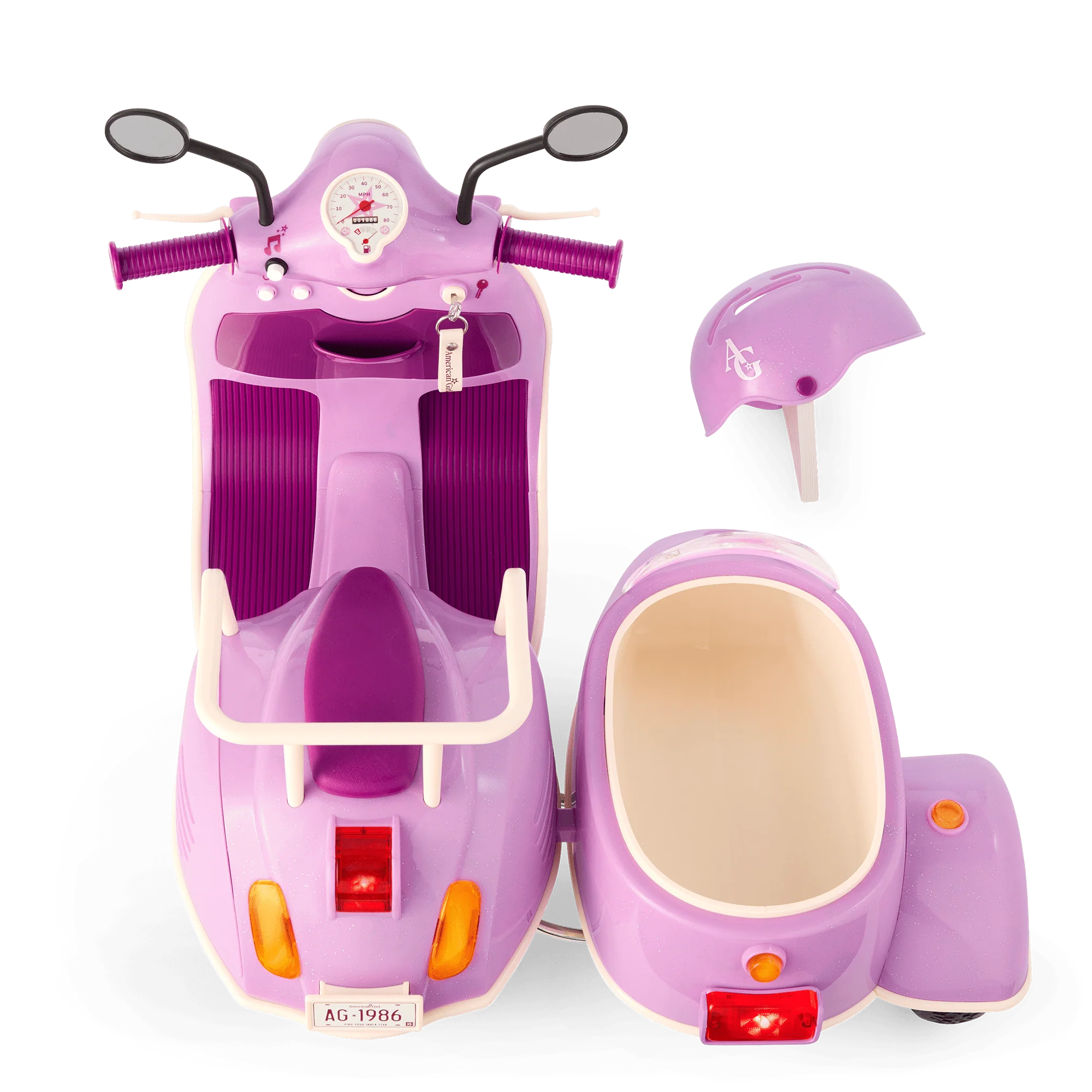 Hit the Road Scooter & Sidecar for 18-inch Dolls 5 Hit the Road Scooter & Sidecar for 18-inch Dolls
