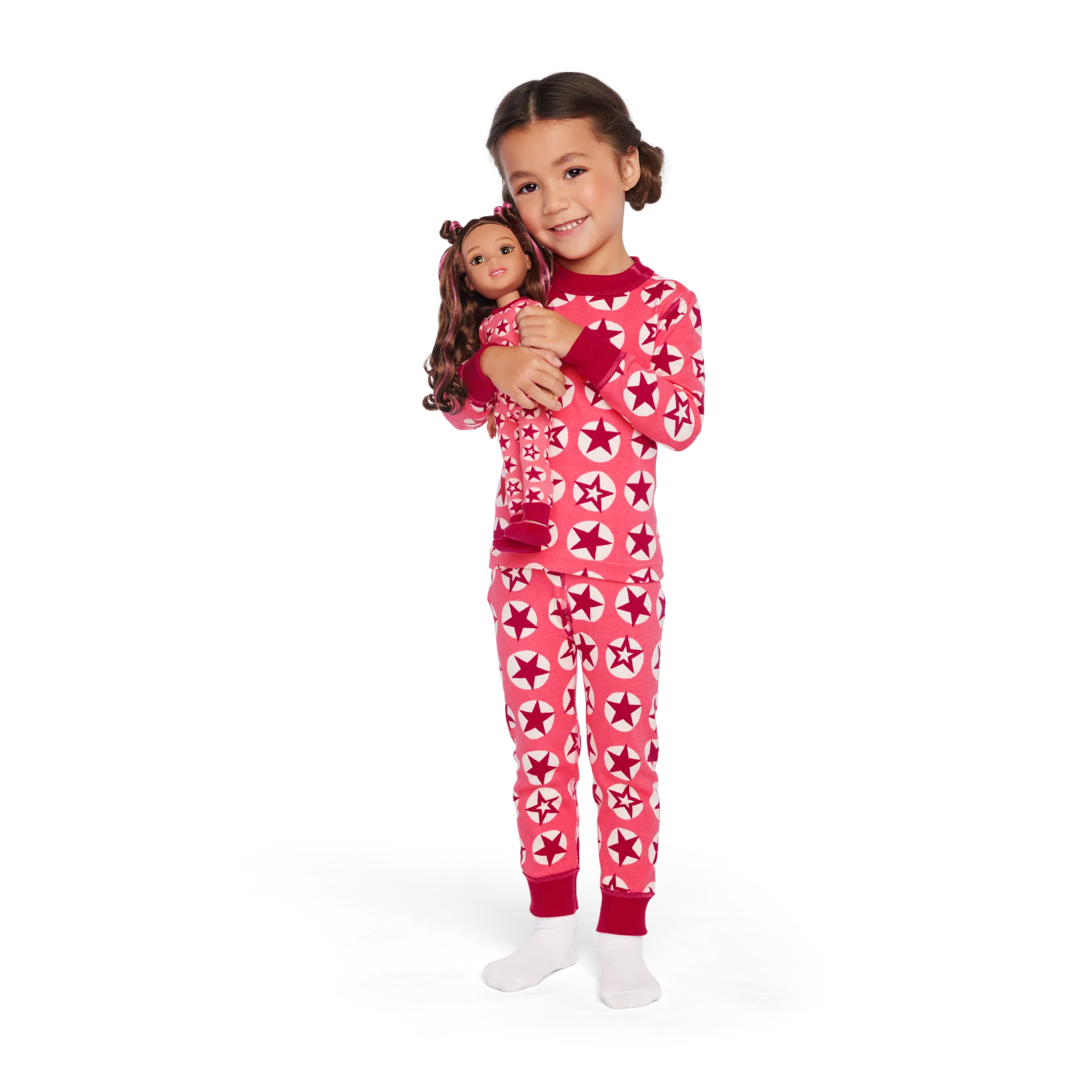 American Girl® x Hanna Andersson Berry Bright Stars Pajamas for Girls & 14.5-inch Dolls