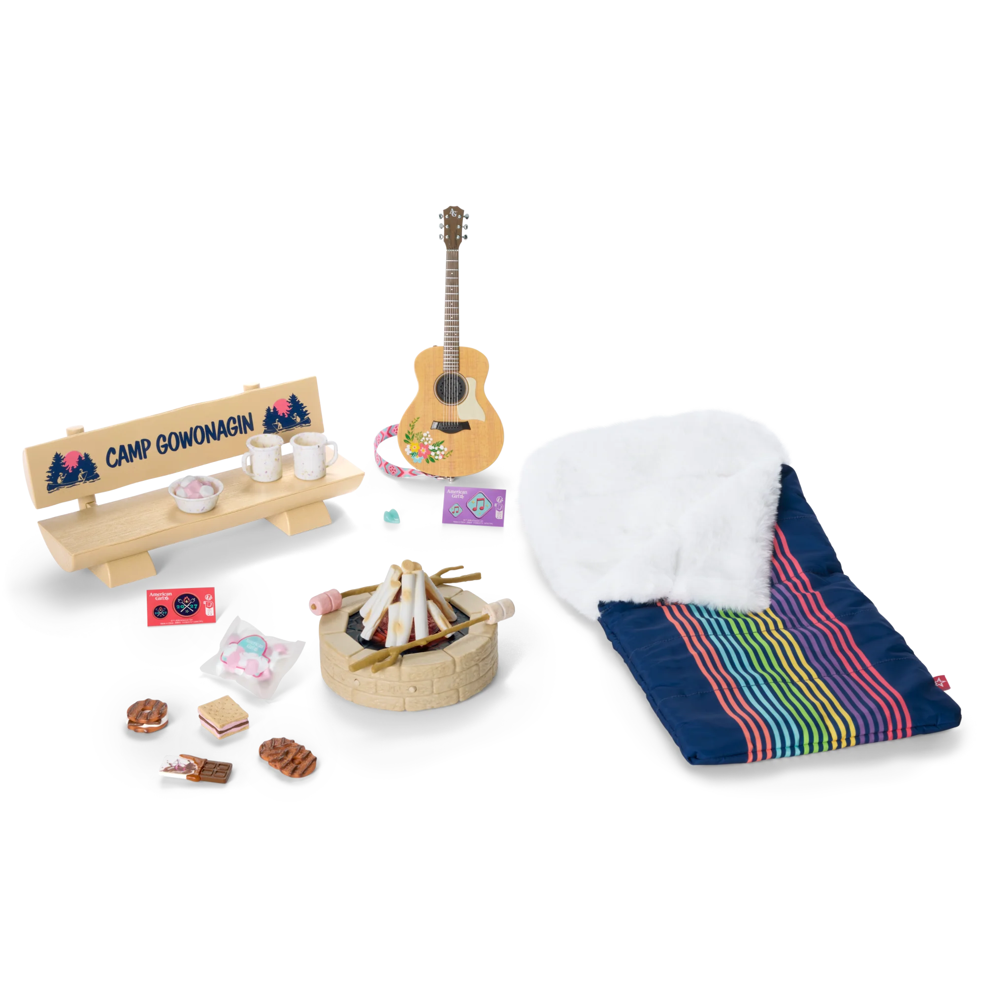 Daisy Davenport’s™ Campfire Set & Guitar Bundle for 18-inch Dolls (Girl of the Year™ 2027)