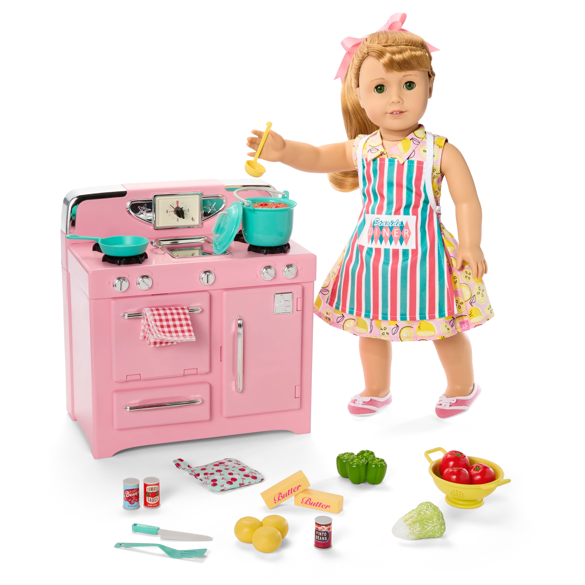 Maryellen’s™ Vintage Stove & Accessories for 18-inch Dolls (Historical Characters) 2 Maryellen’s™ Vintage Stove & Accessories for 18-inch Dolls (Historical Characters)