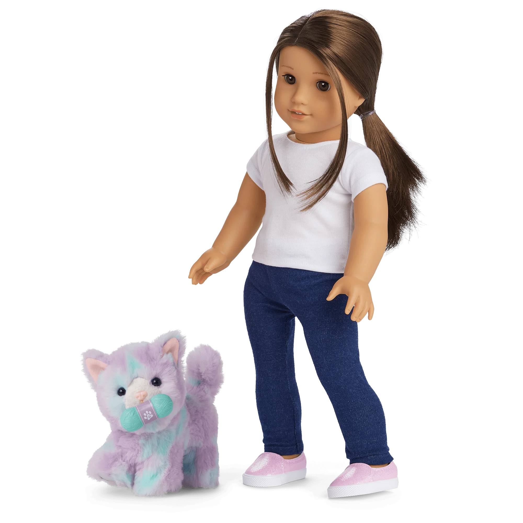 Purrpley Pink Kitty Cat for 18-inch Dolls & Fancy Pet Fashion Accessories 5 Purrpley Pink Kitty Cat for 18-inch Dolls & Fancy Pet Fashion Accessories