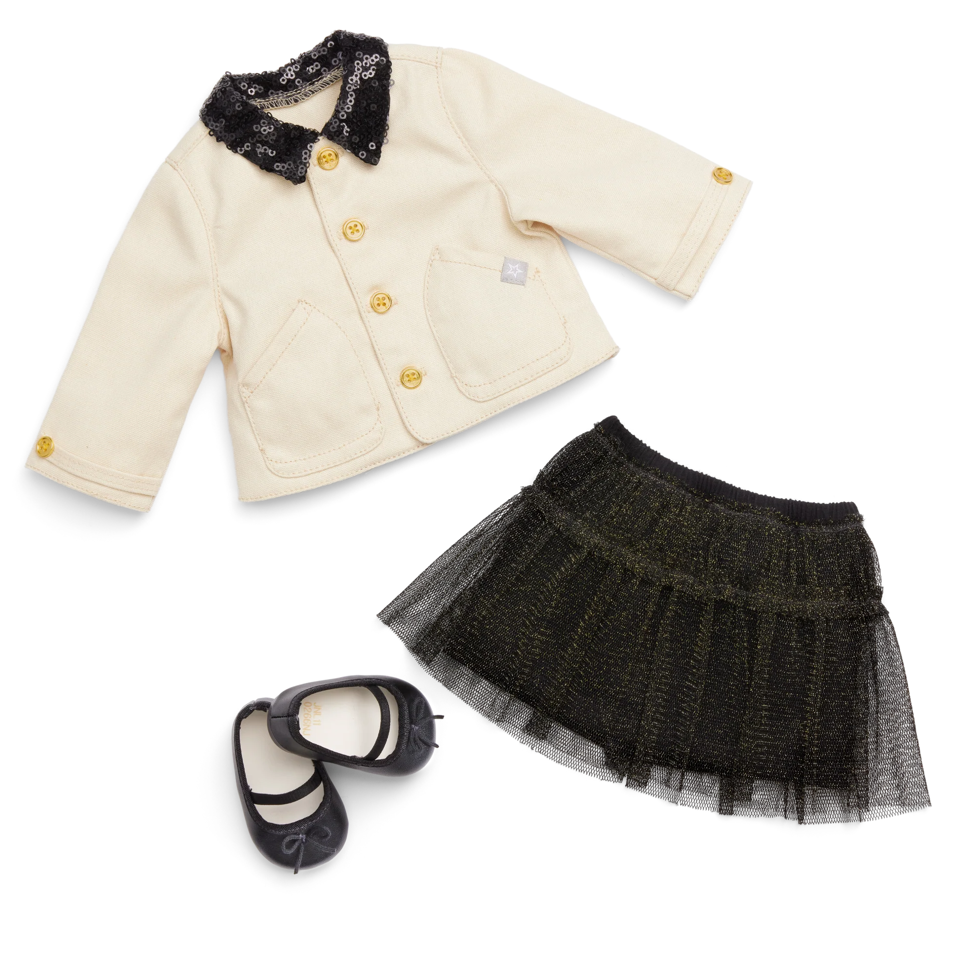 American Girl® x J.Crew Embellished Barn Jacket & Tulle Skirt Bundle for 18-inch Dolls 2 American Girl® x J.Crew Embellished Barn Jacket & Tulle Skirt Bundle for 18-inch Dolls