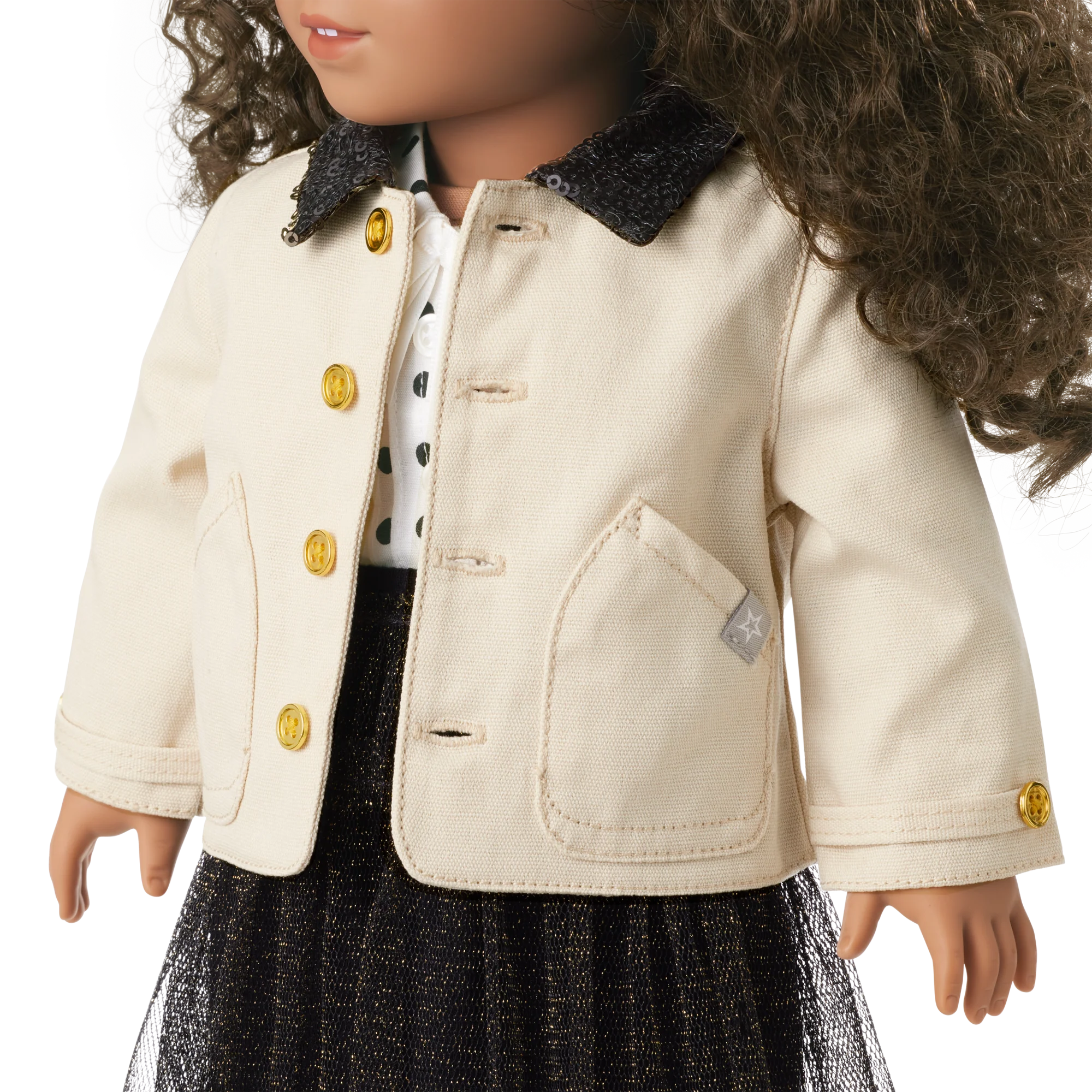American Girl® x J.Crew Embellished Barn Jacket & Tulle Skirt Bundle for 18-inch Dolls 3 American Girl® x J.Crew Embellished Barn Jacket & Tulle Skirt Bundle for 18-inch Dolls