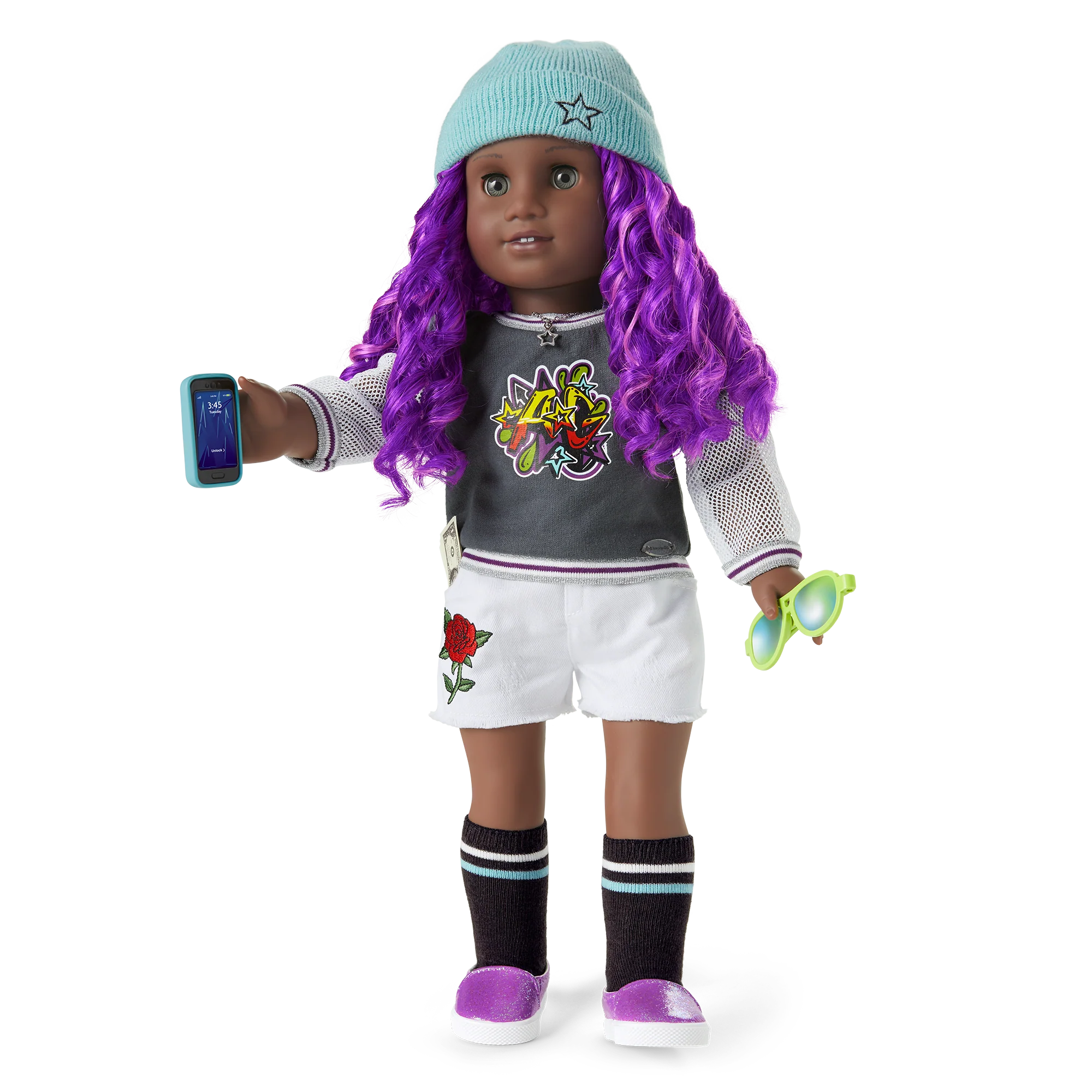 Truly Me™ Doll #91 in Girly Graffiti + Chic & Stylish Accessories