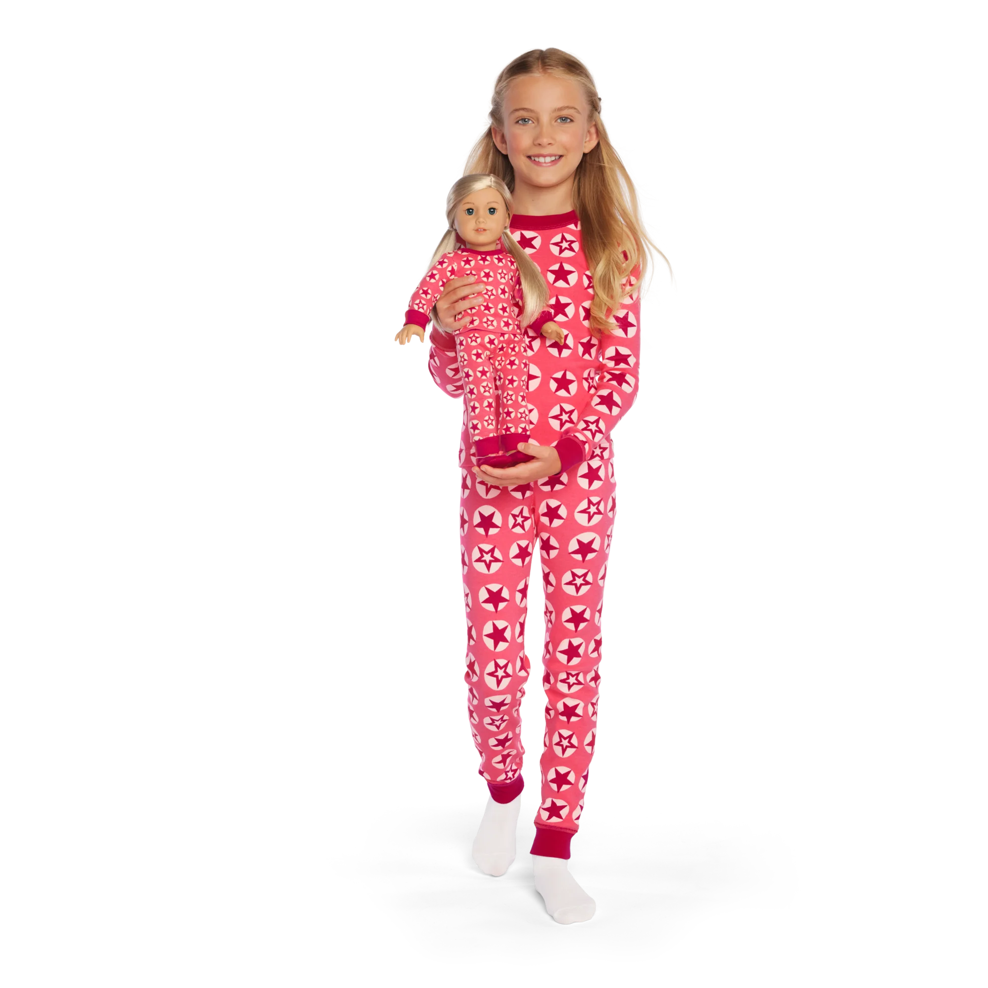 American Girl® x Hanna Andersson Berry Bright Stars Pajamas for Girls & 18-inch Dolls