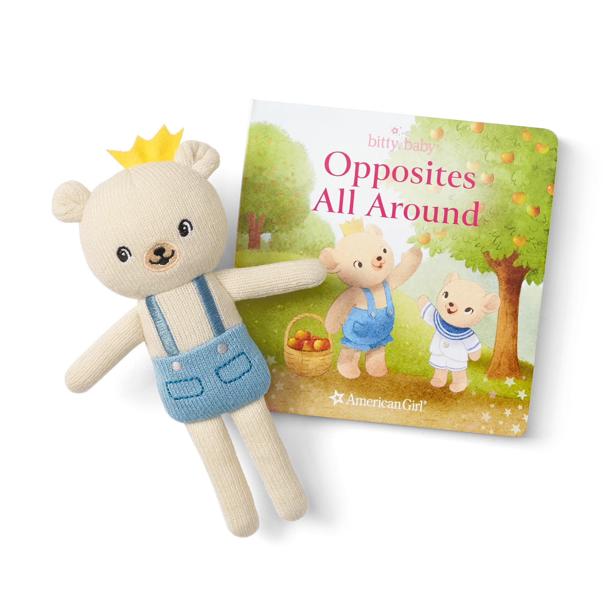 Bitty’s™ Bear Friend & Opposites All Around Board Book