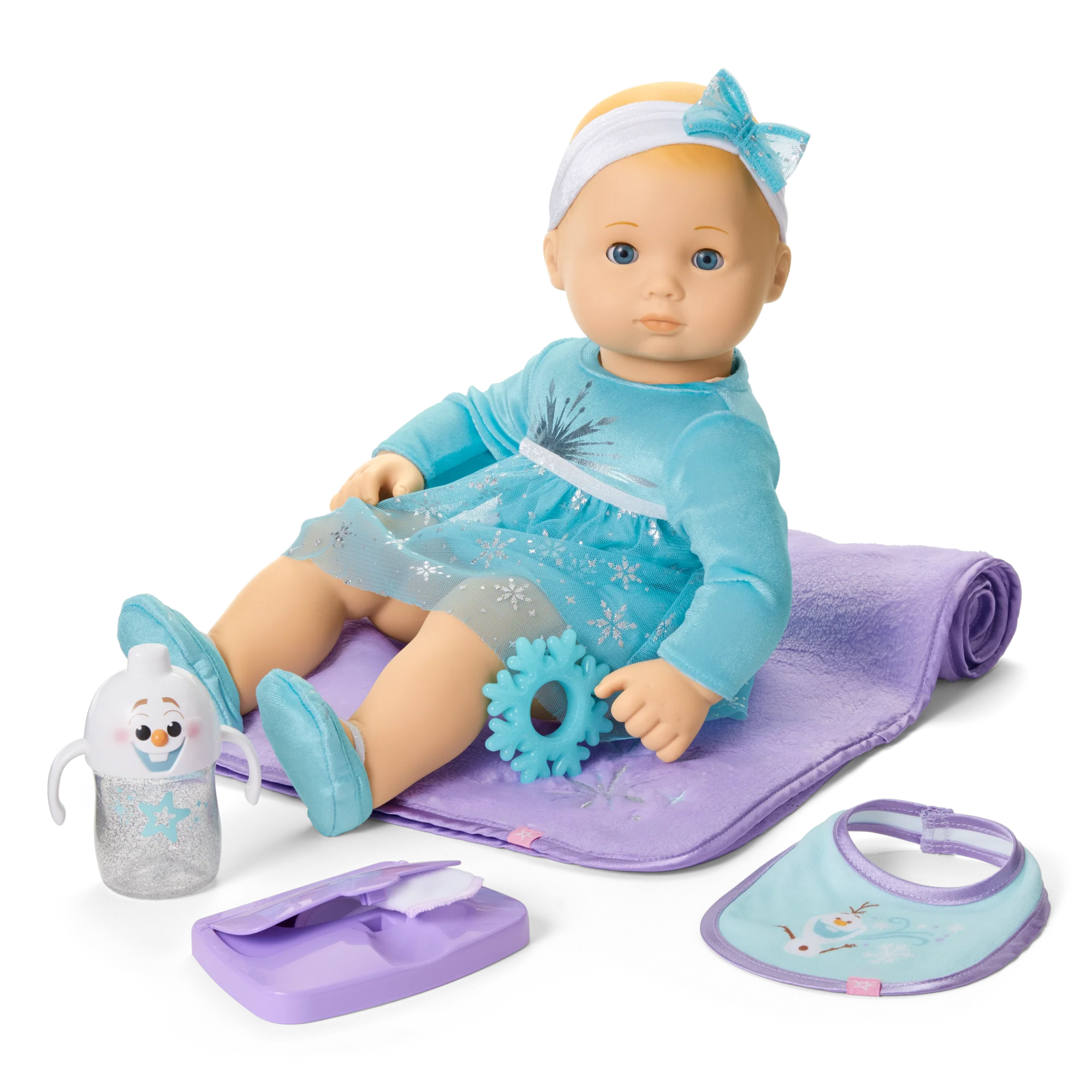 Disney Frozen Elsa Cuddle & Care Set with Bitty Baby® Doll by American Girl® 1 Disney Frozen Elsa Cuddle & Care Set with Bitty Baby® Doll by American Girl®