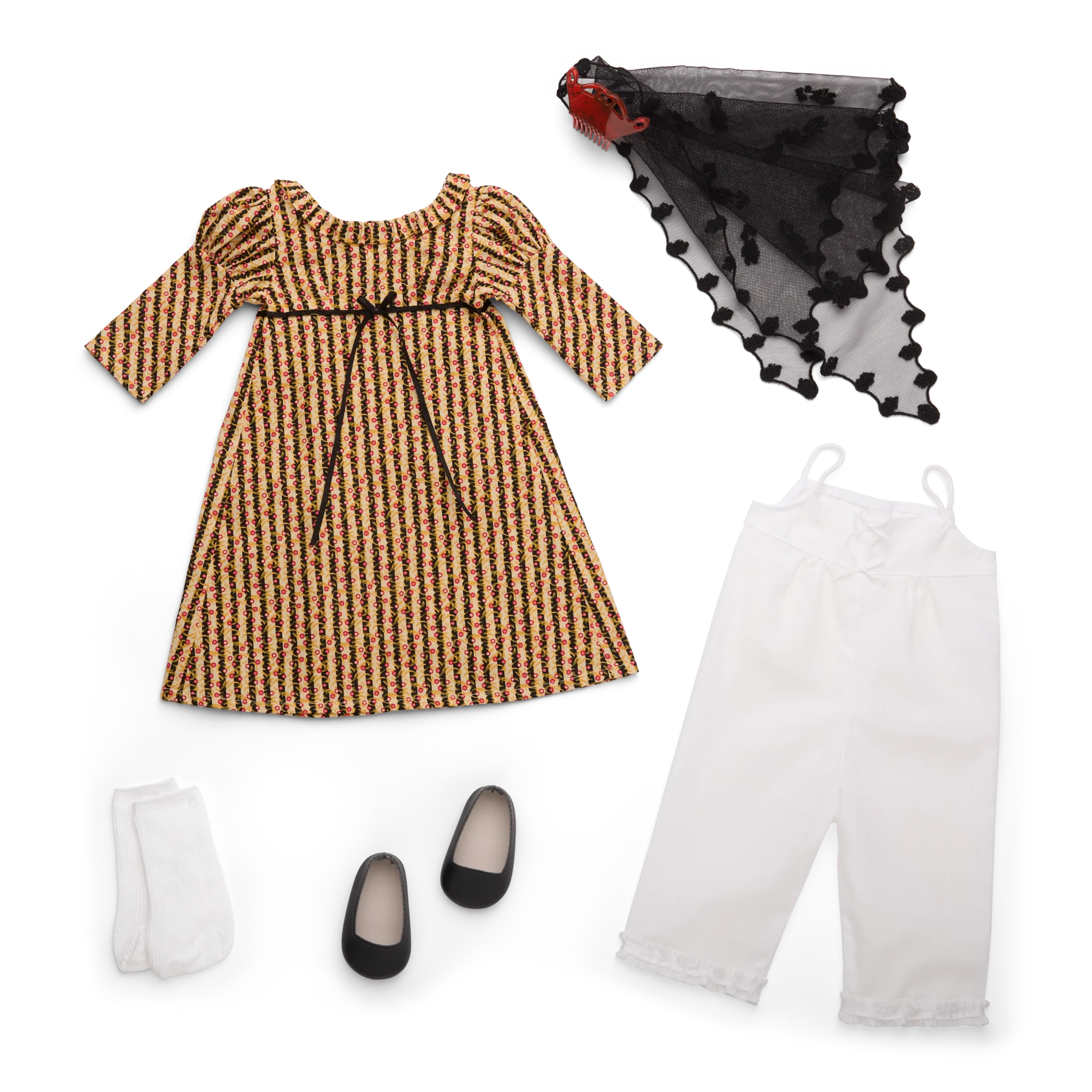 Josefina’s™ Christmas Dress & Mantilla for 18-inch Dolls (Historical Characters)