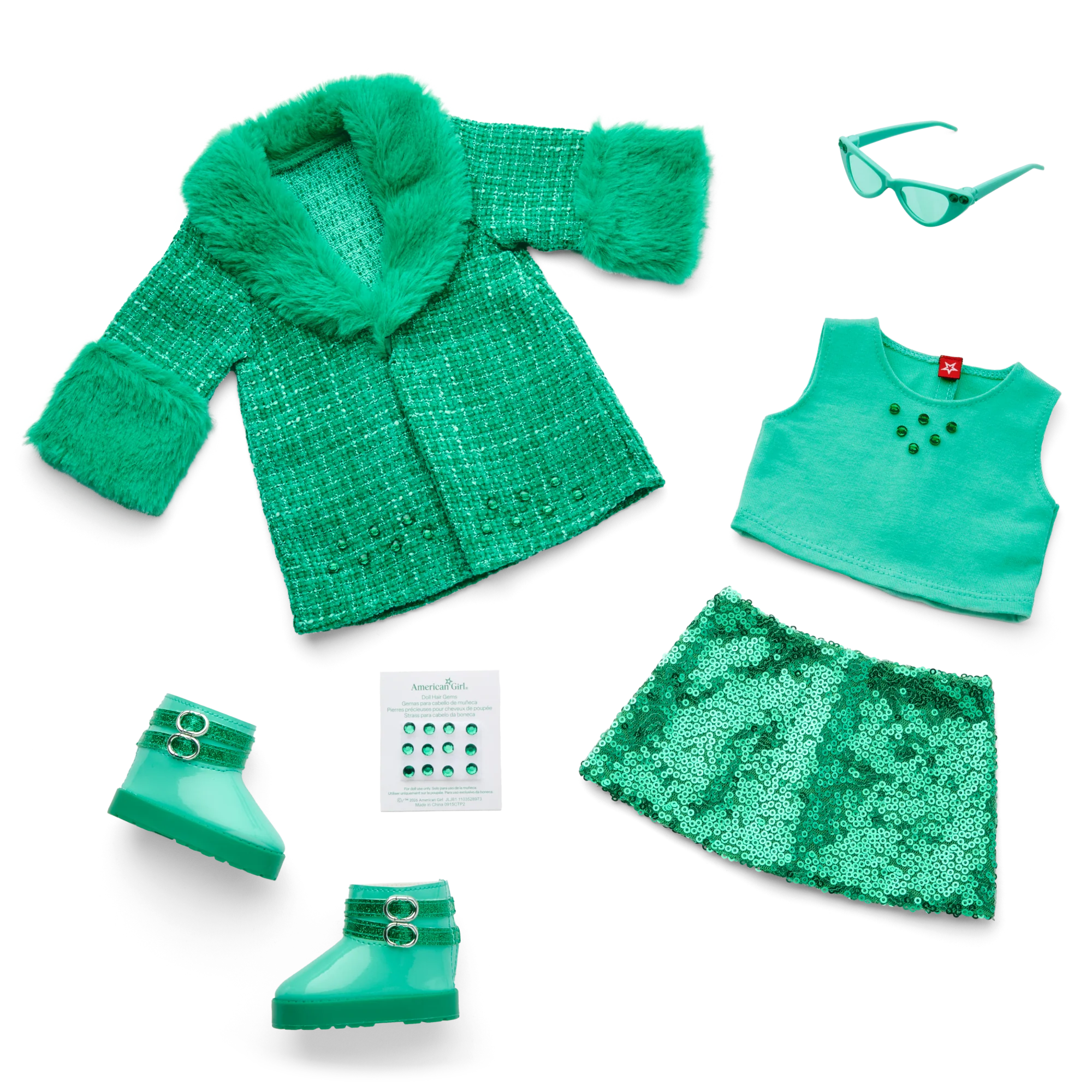 May Emerald Icon Outfit for 18-inch Dolls