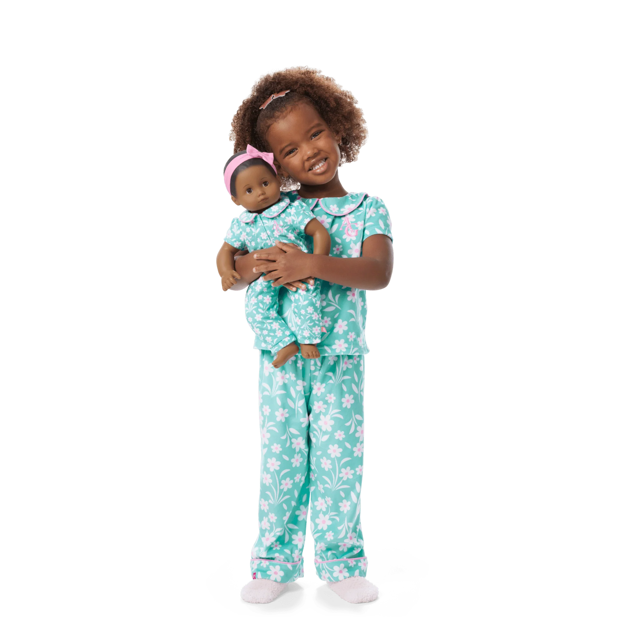 Flower Fun PJs for Little Girls & Bitty Baby® Dolls