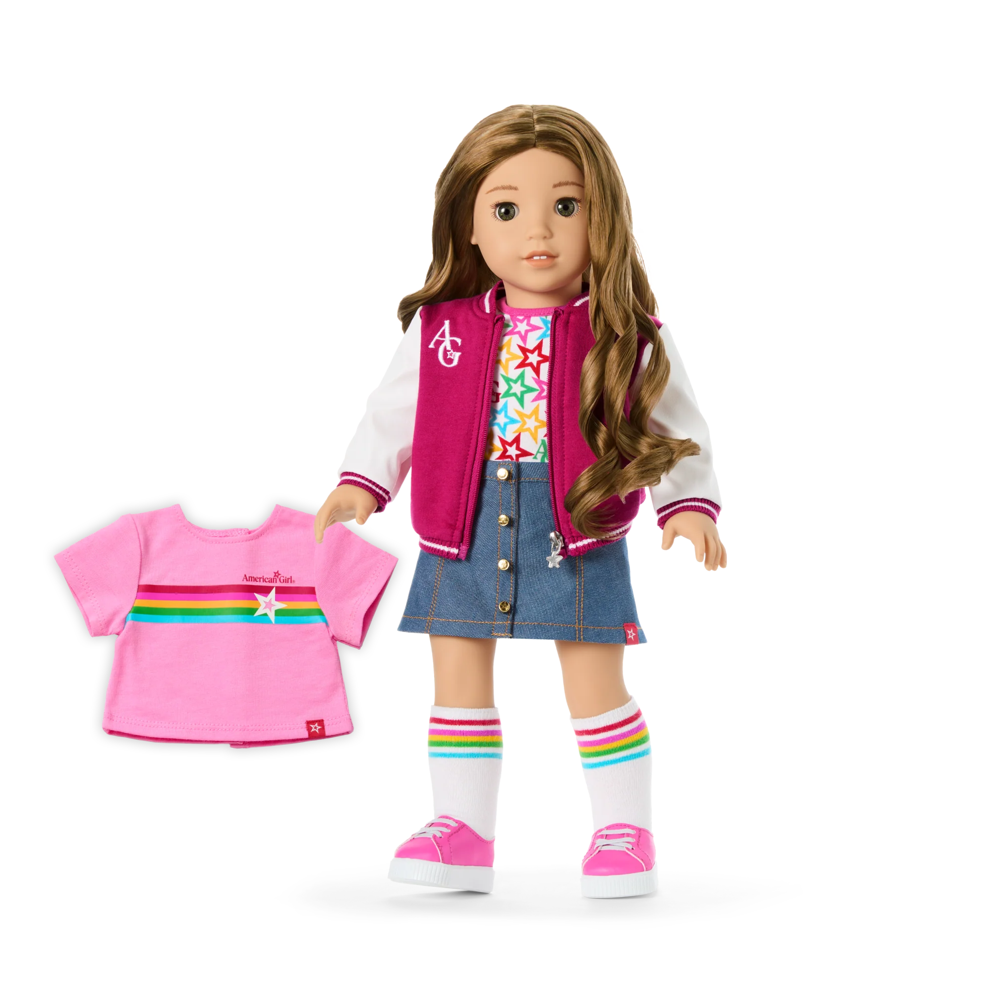 Truly Me™ 18-inch Doll #118 with curly caramel hair 1 Truly Me™ 18-inch Doll #118 with curly caramel hair