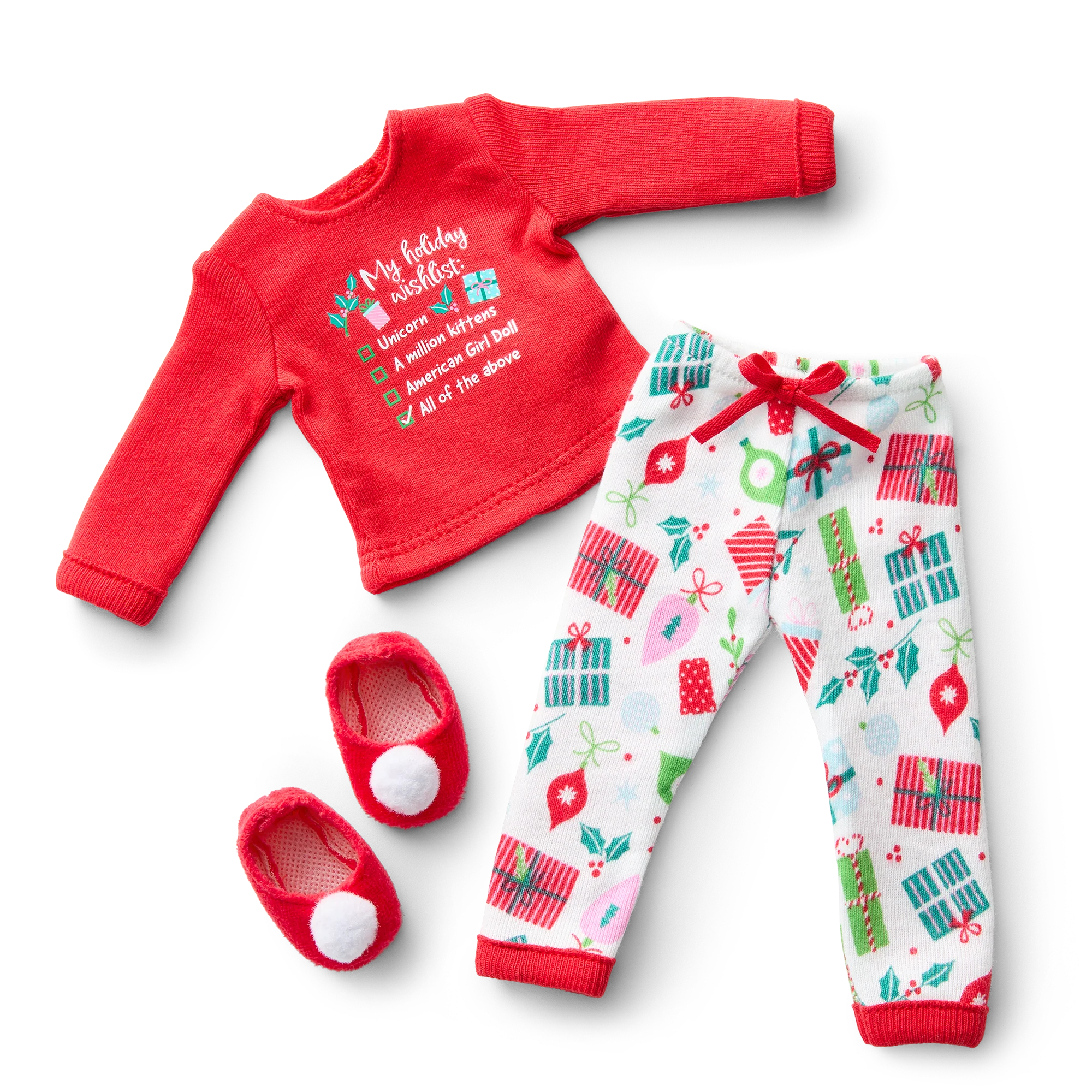 Holiday Wish List PJs for WellieWishers™ Dolls 1 Holiday Wish List PJs for WellieWishers™ Dolls