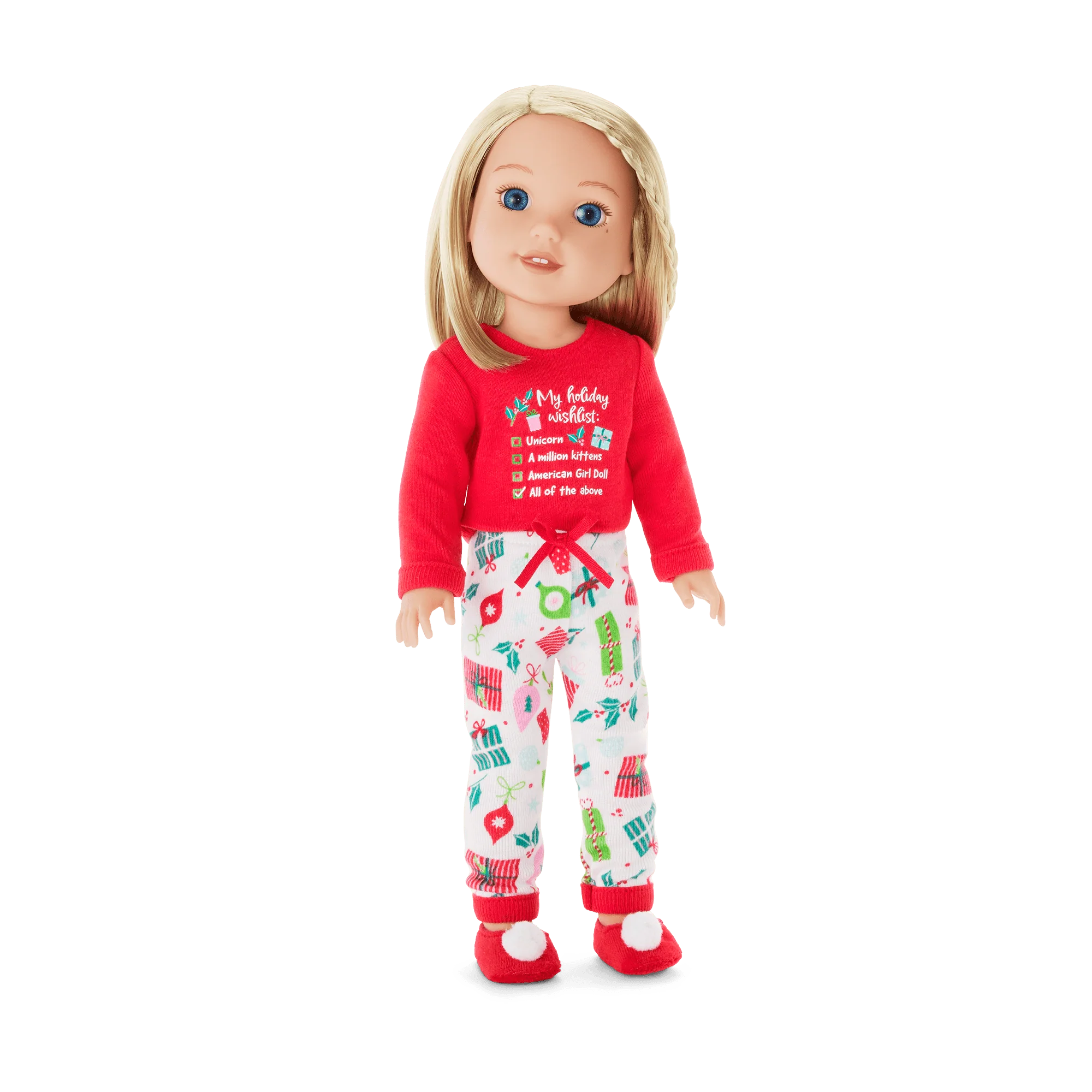 Holiday Wish List PJs for WellieWishers™ Dolls 2 Holiday Wish List PJs for WellieWishers™ Dolls