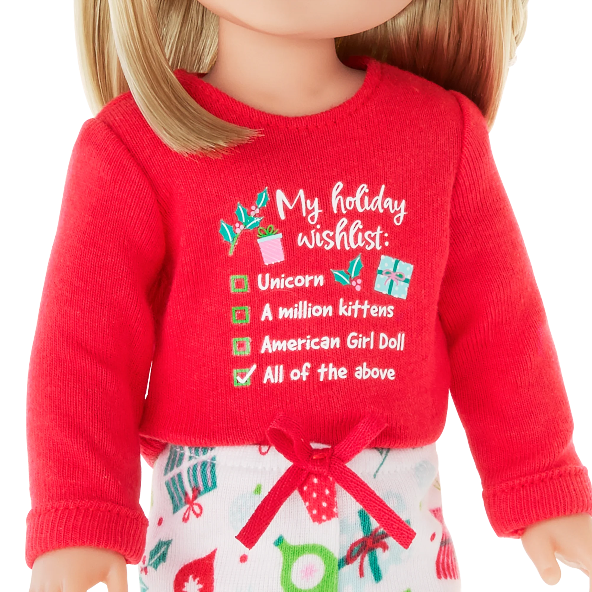 Holiday Wish List PJs for WellieWishers™ Dolls 4 Holiday Wish List PJs for WellieWishers™ Dolls